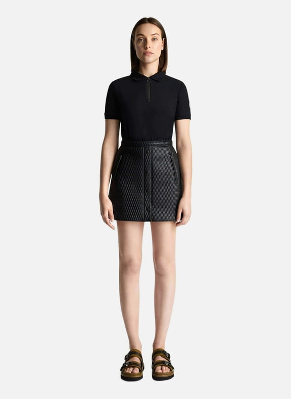 Polo manches courtes leana col chemise coupe regular Noir by FUSALP FUSALP Polo manches courtes leana col chemise coupe regular Noir