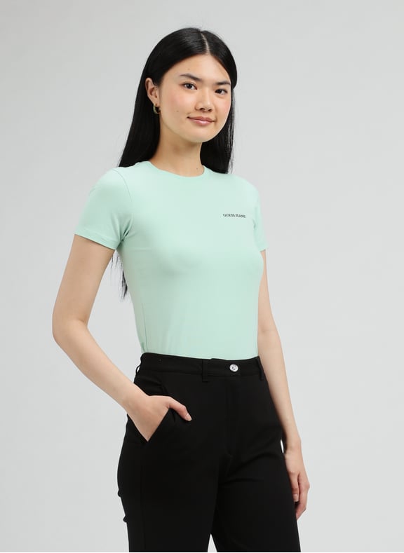T-shirt en coton Vert by GUESS GUESS T-shirt en coton Vert