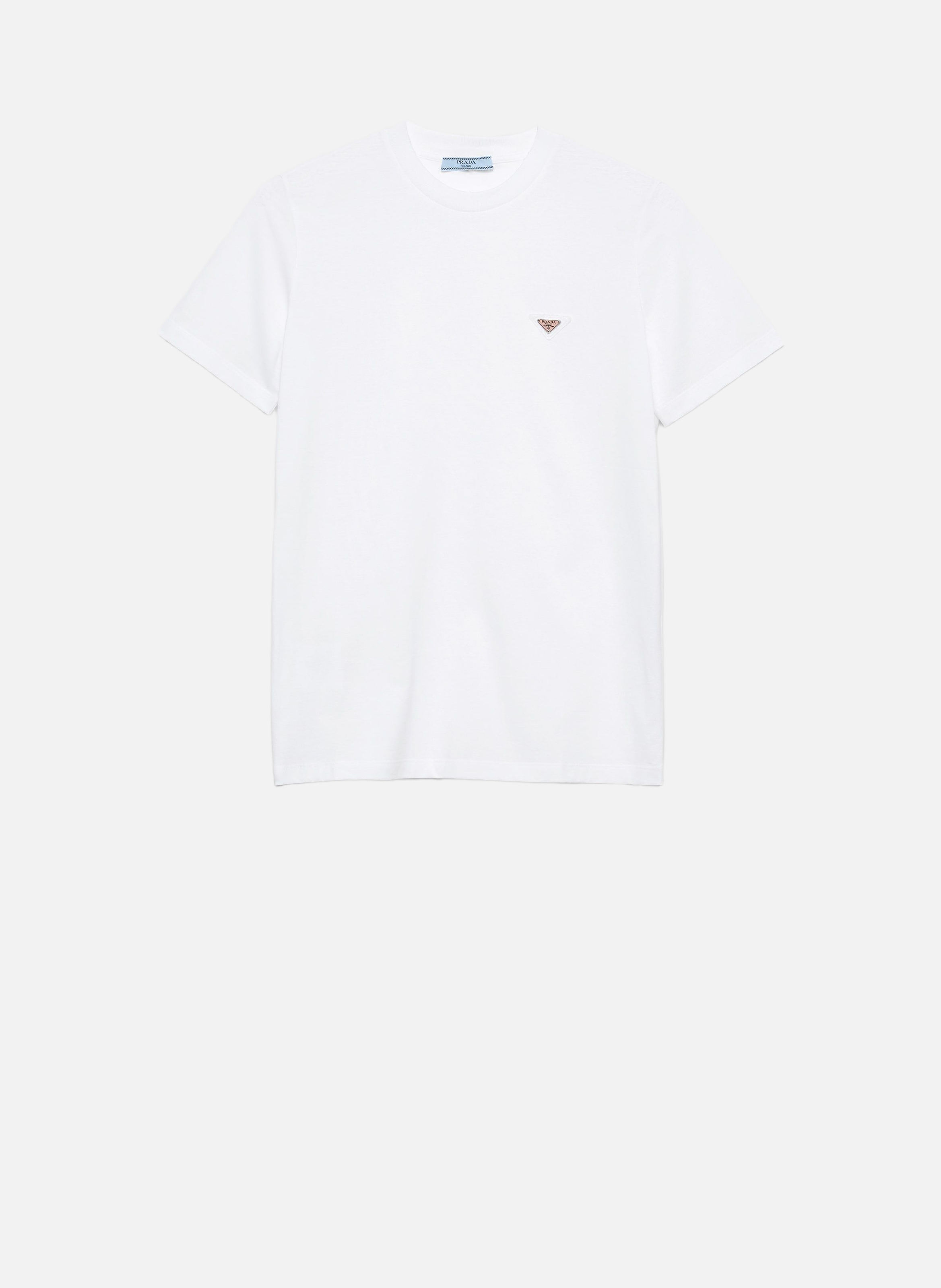 T-shirt en jersey PRADA Blanc