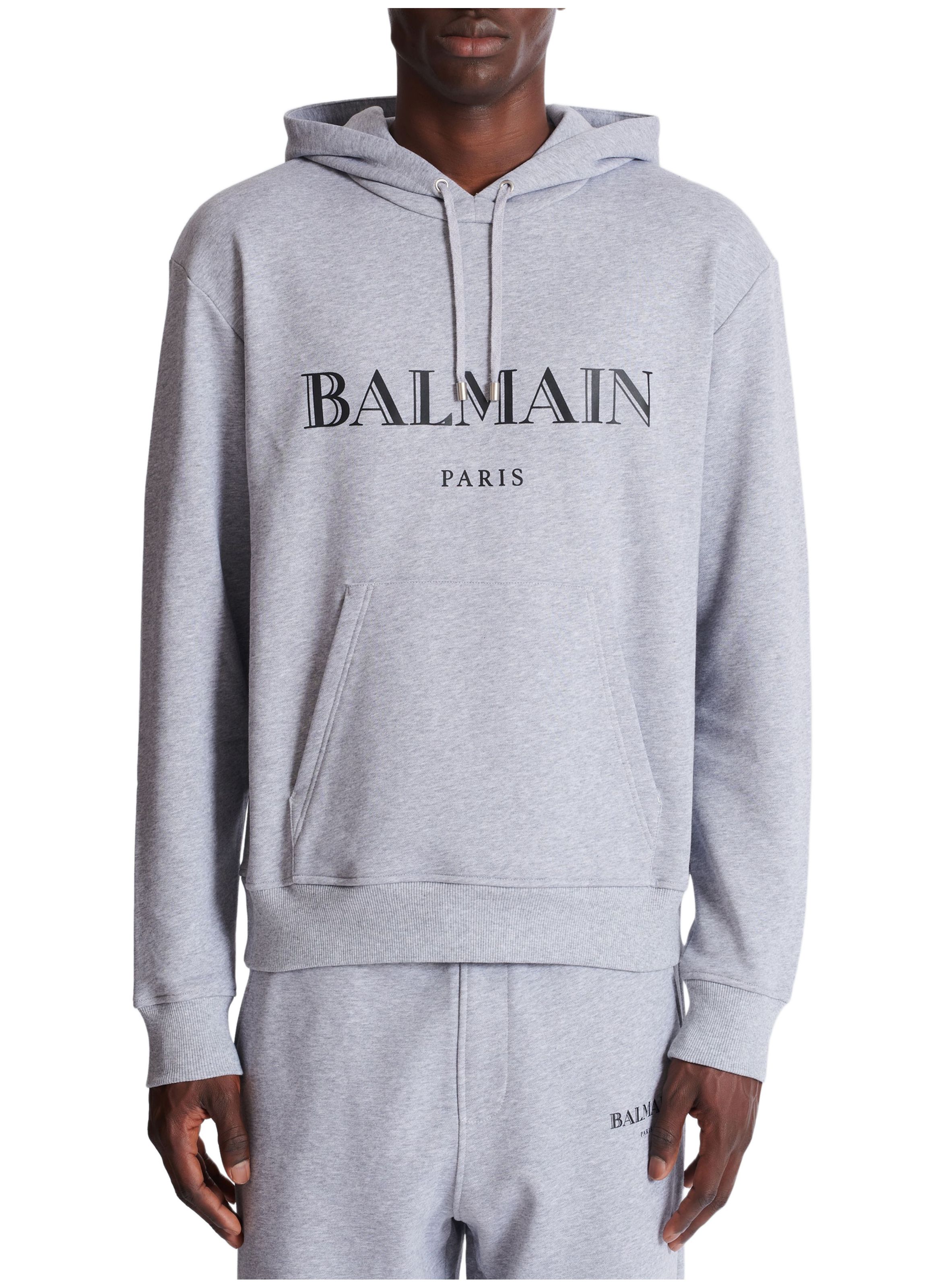 Hoodie imprimé balmain BALMAIN Gris