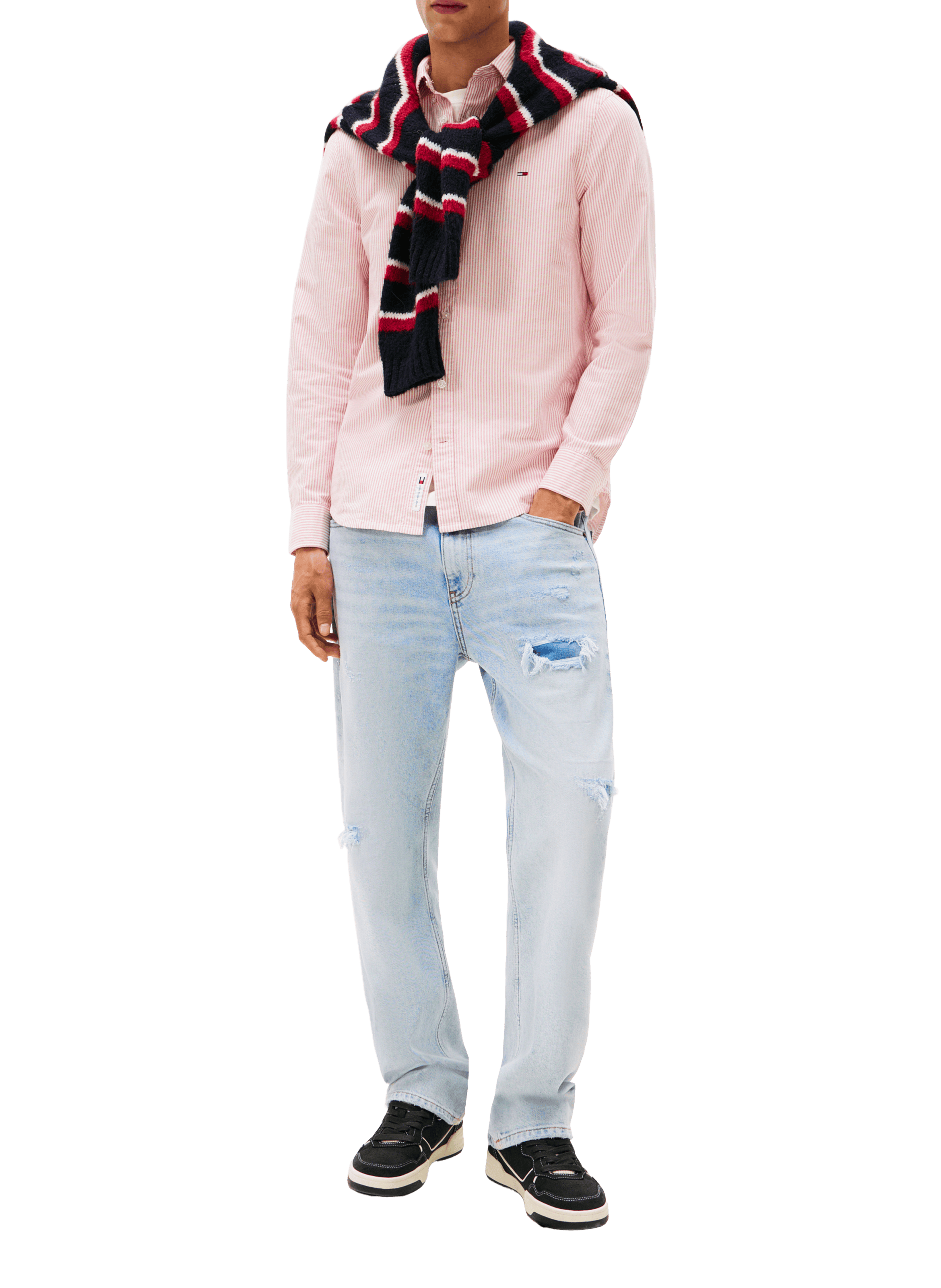 Chemise en coton TOMMY HILFIGER Rose