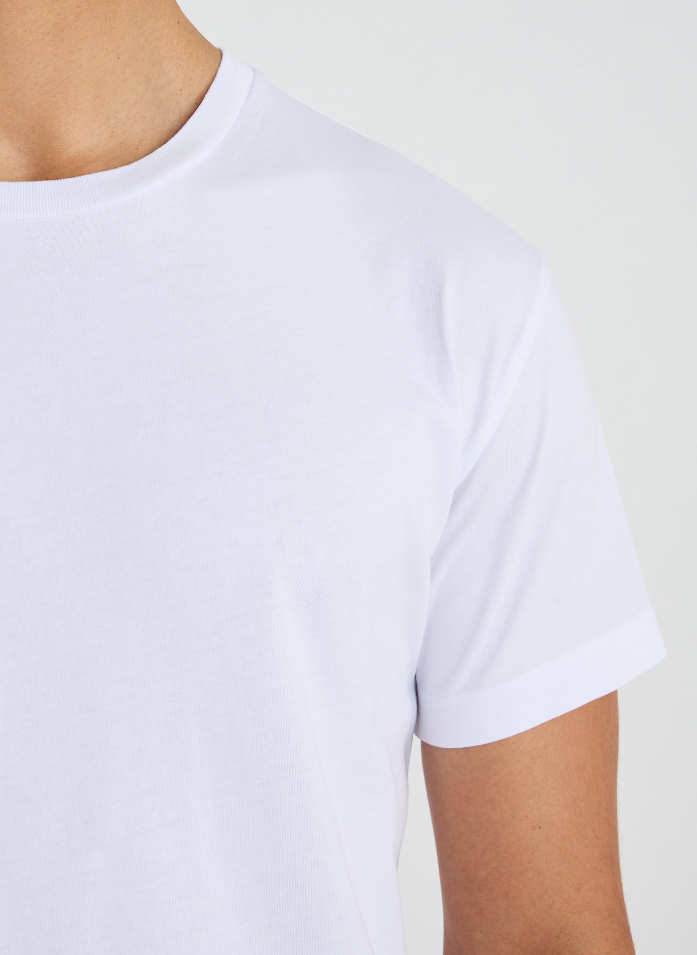 T-shirt droit en coton  SAMSOE SAMSOE Blanc