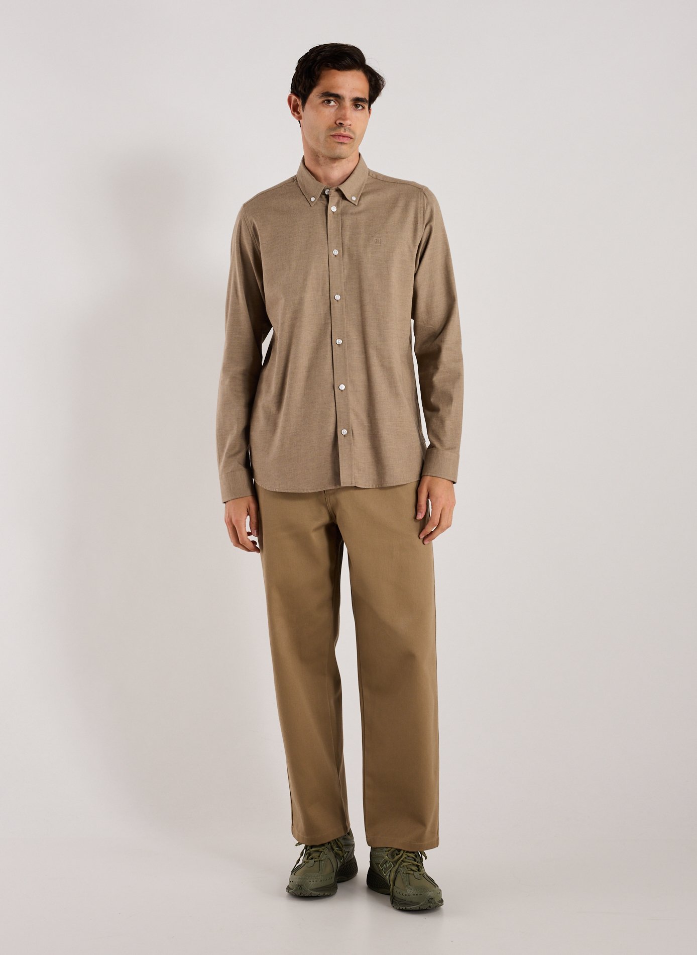 Chemise unie en coton LES DEUX Gris