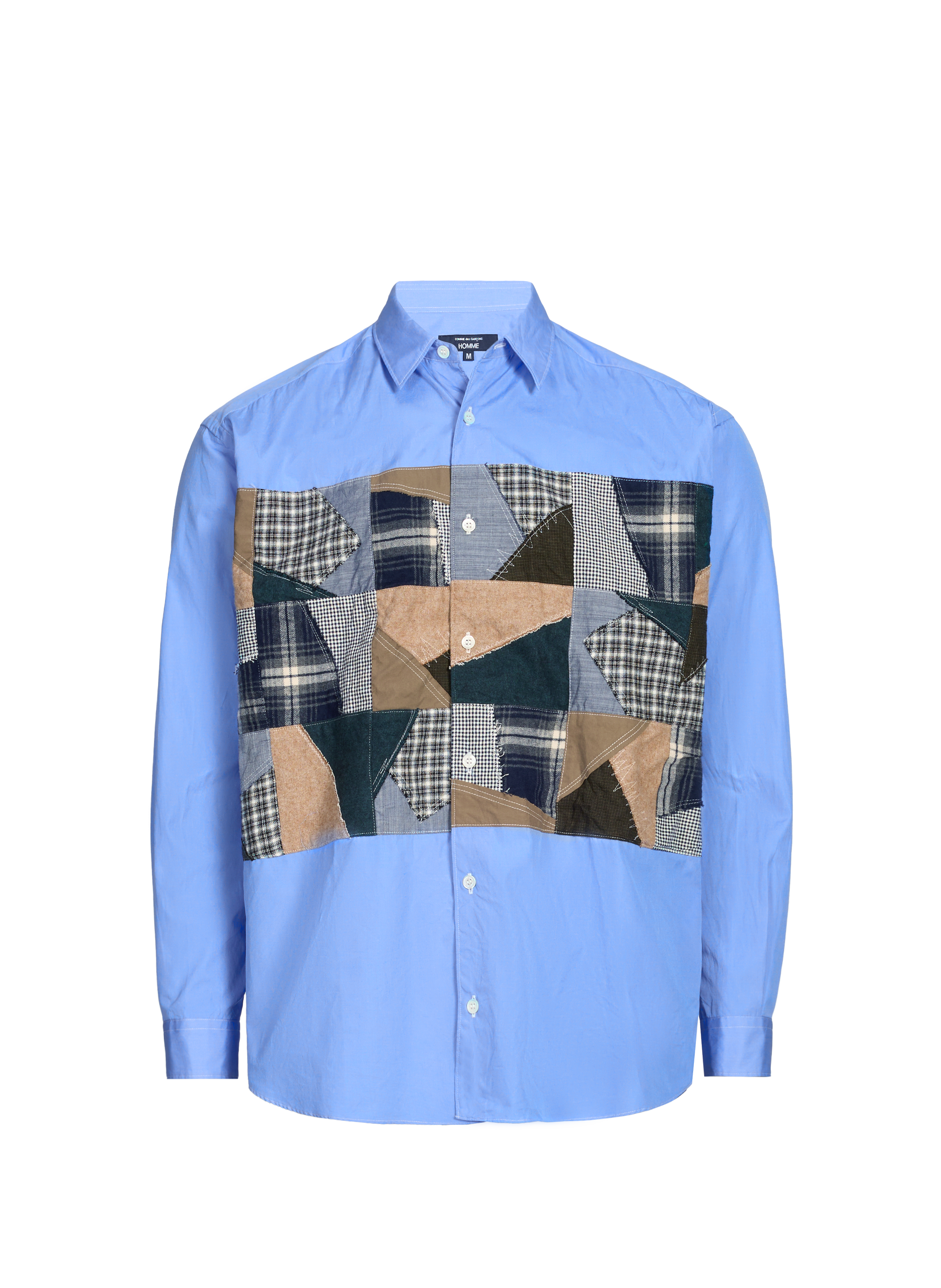 Classic collar cotton patchwork shirt COMME DES GARCONS HOMME Multicolour