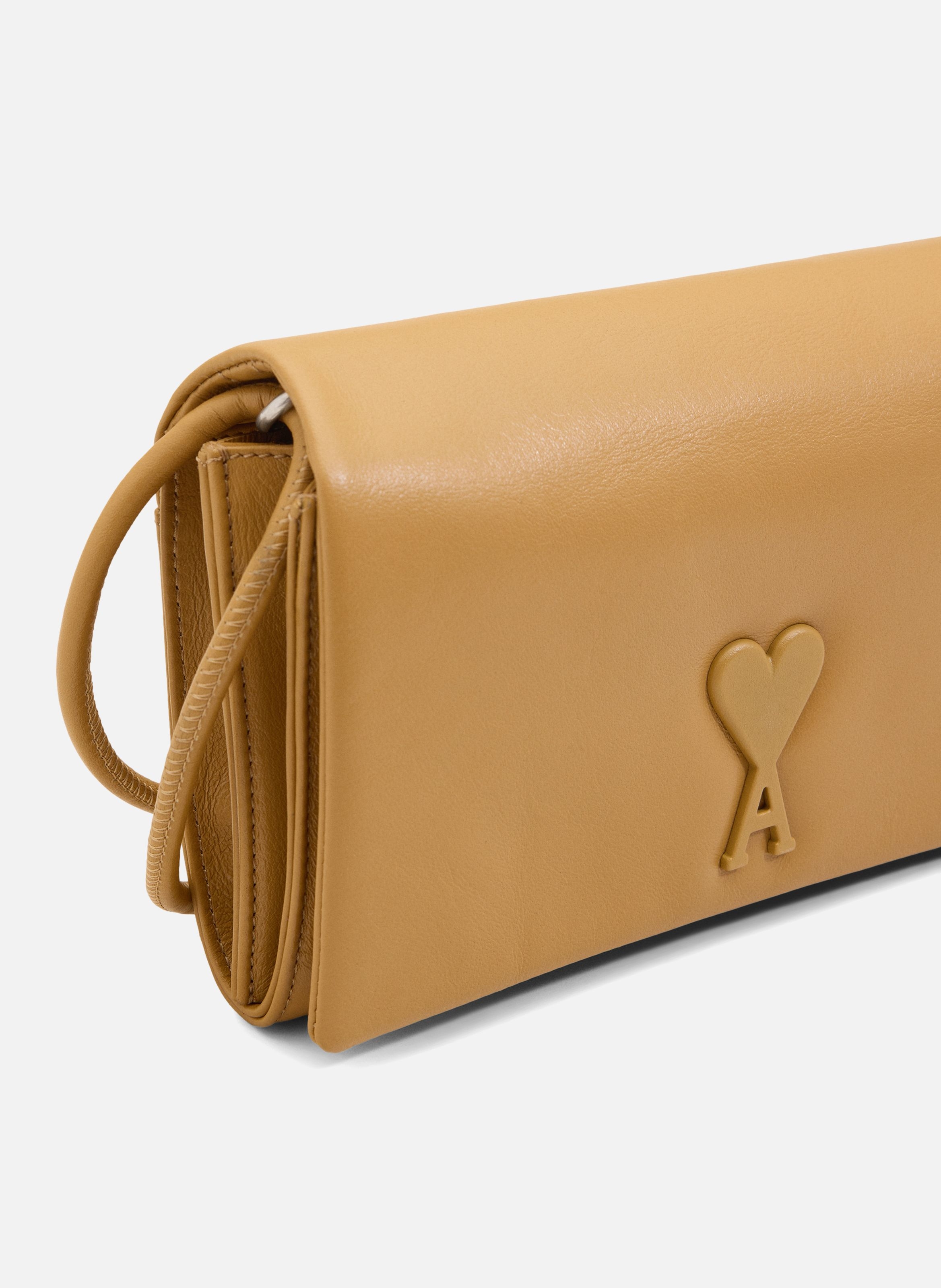 Portefeuille Bandoullière Voulez-Vous unisexe AMI PARIS Jaune