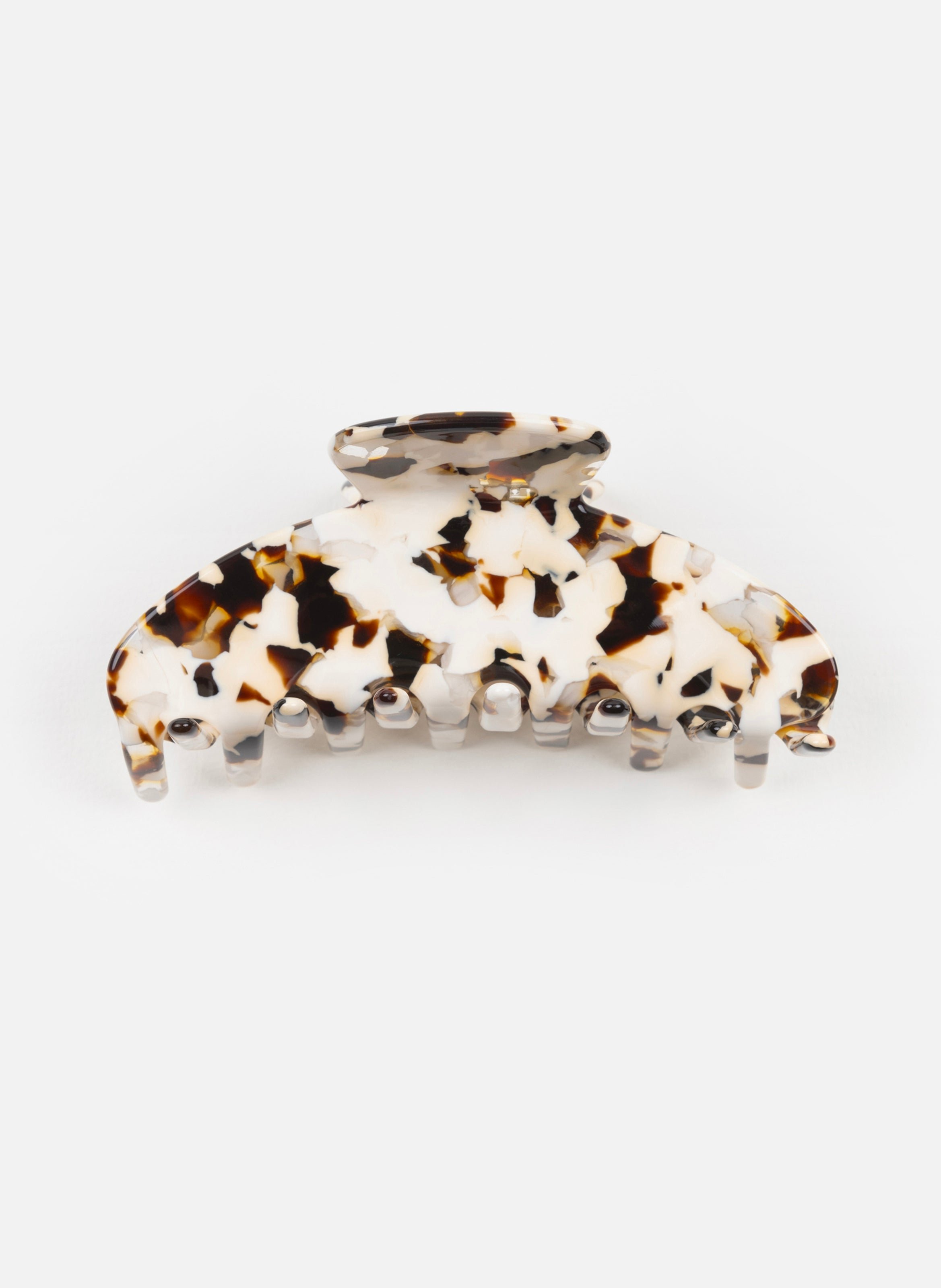 Pince à cheveux en acétate de cellulose KURAGE GINZA Marron