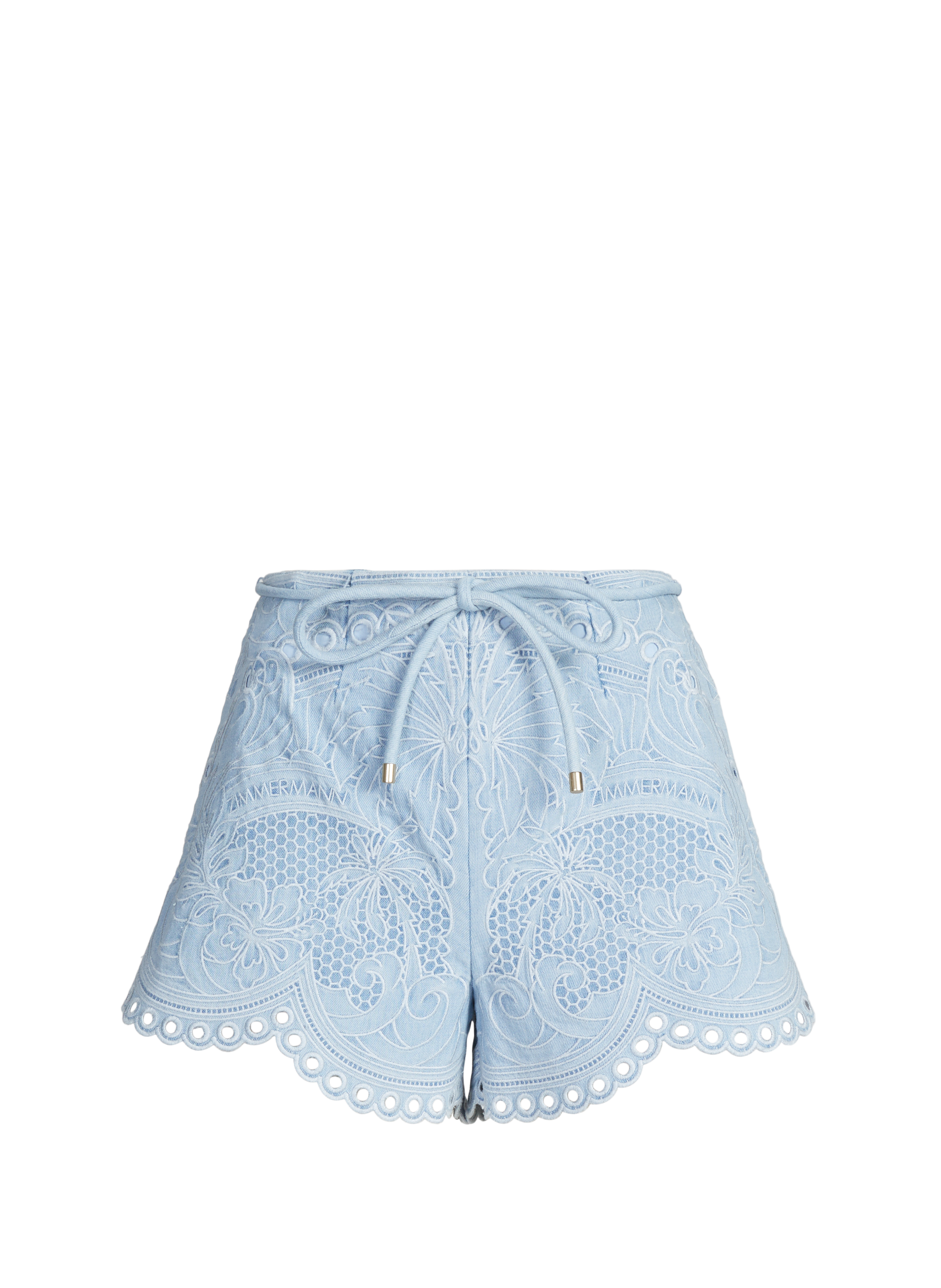 Cotton denim shorts ZIMMERMANN Blue