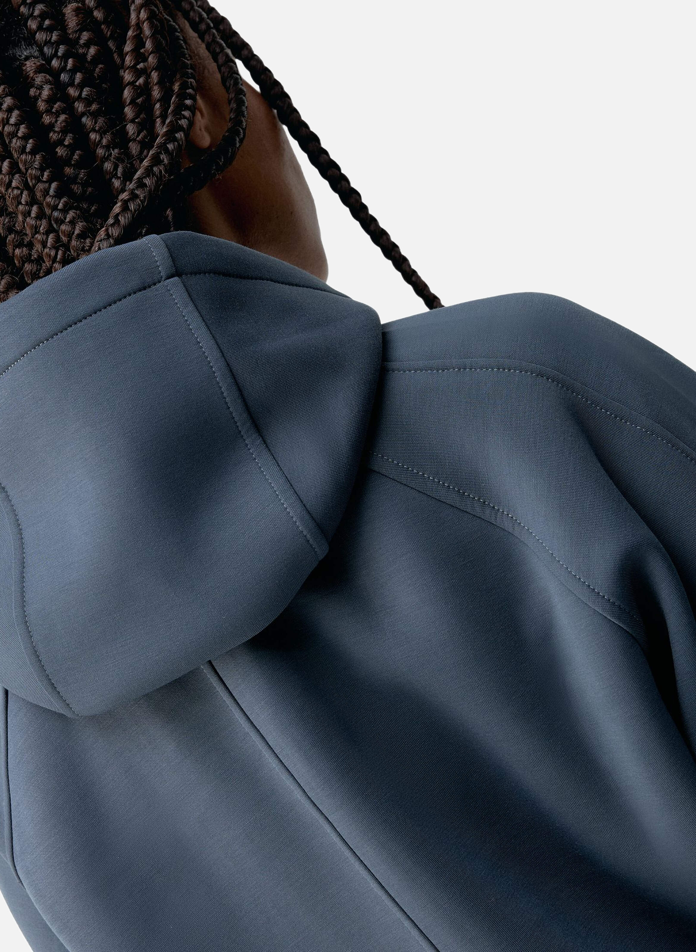 Sweat de sport à capuche zippé Performance ELSA BORN LIVING YOGA Bleu