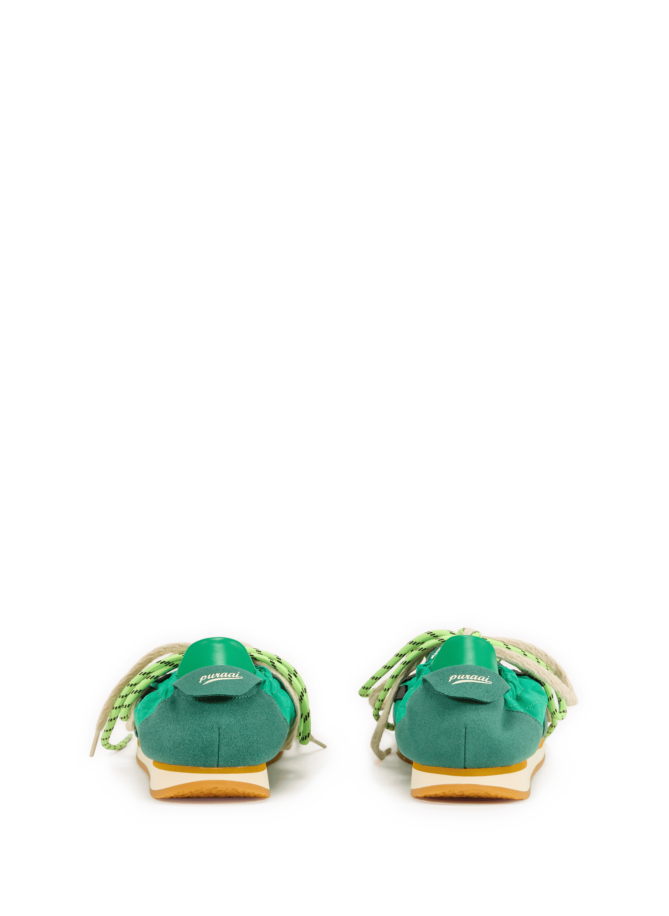 Panther double lace sneakers PURAAI Green