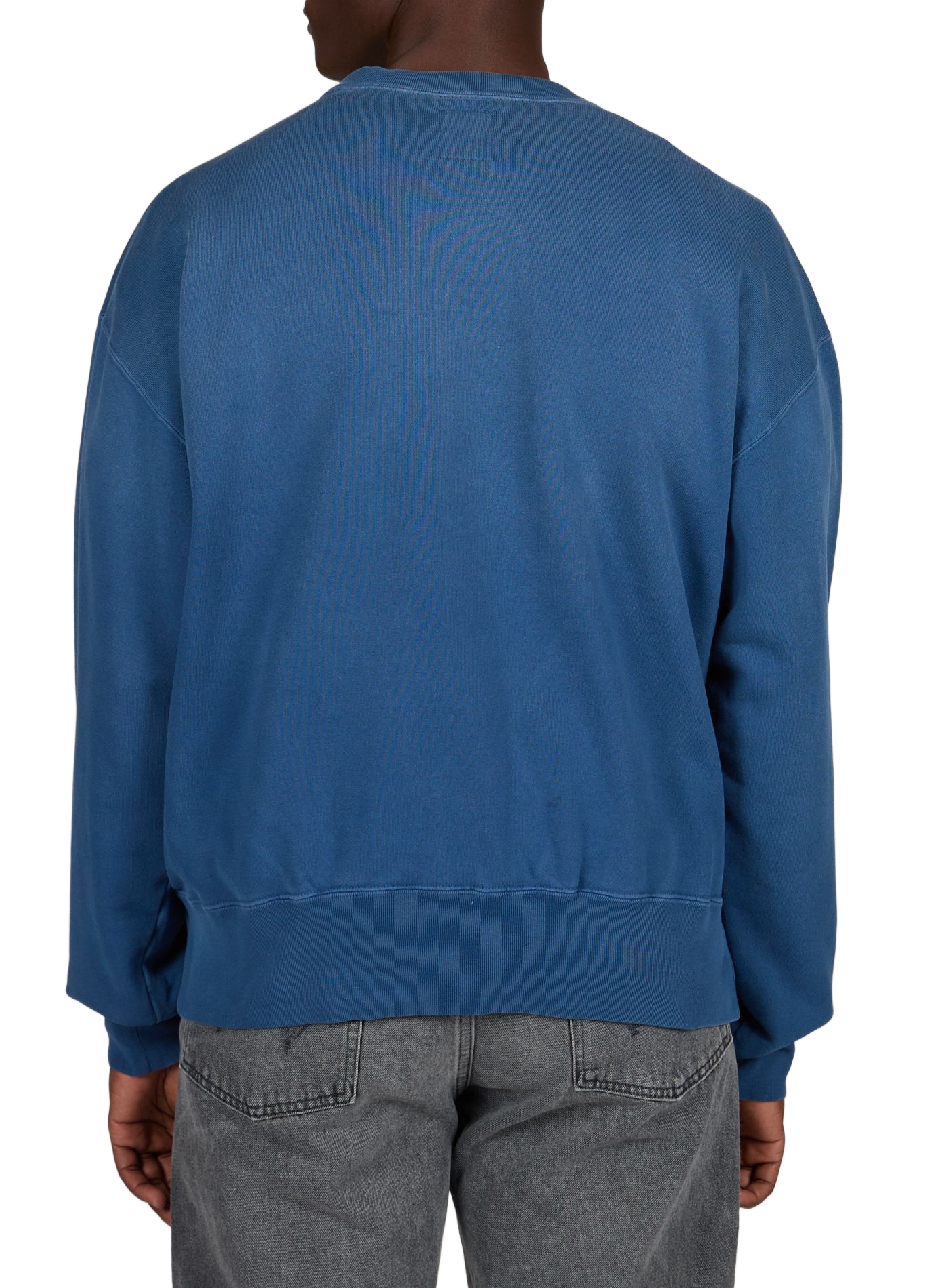 Round neck cotton logo sweatshirt MAISON KITSUNÉ Blue