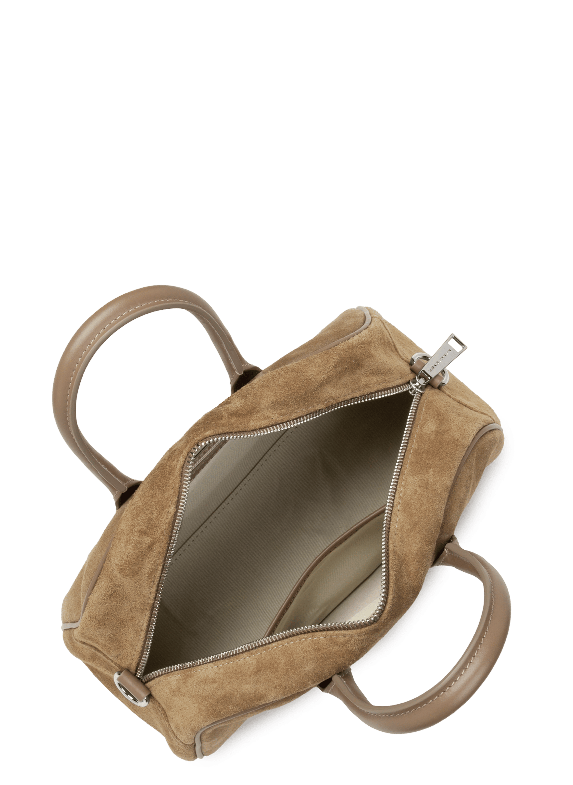 M bowling bag - suède LANCASTER Brown