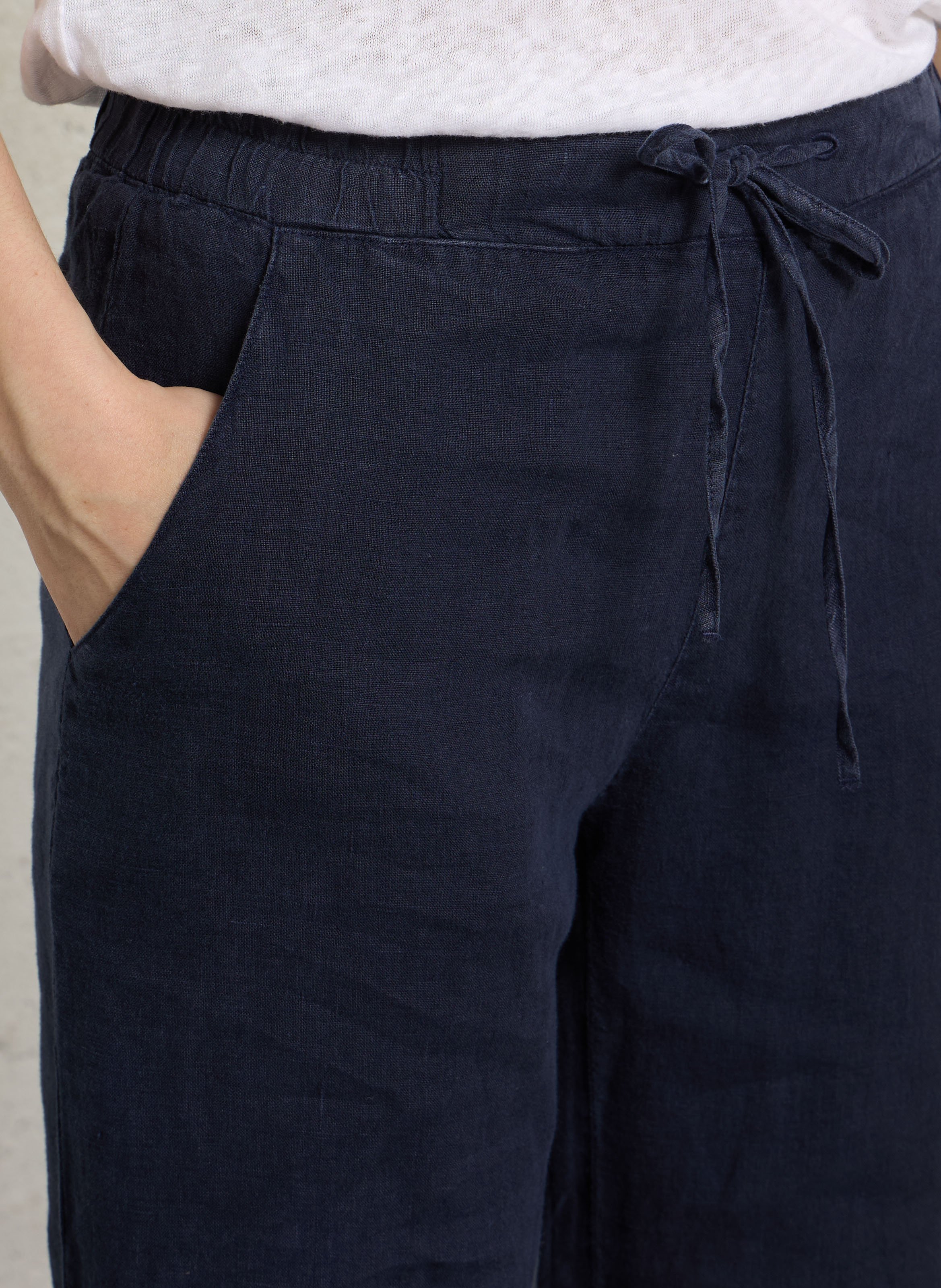 Pantalon droit en lin ARMOR-LUX Bleu