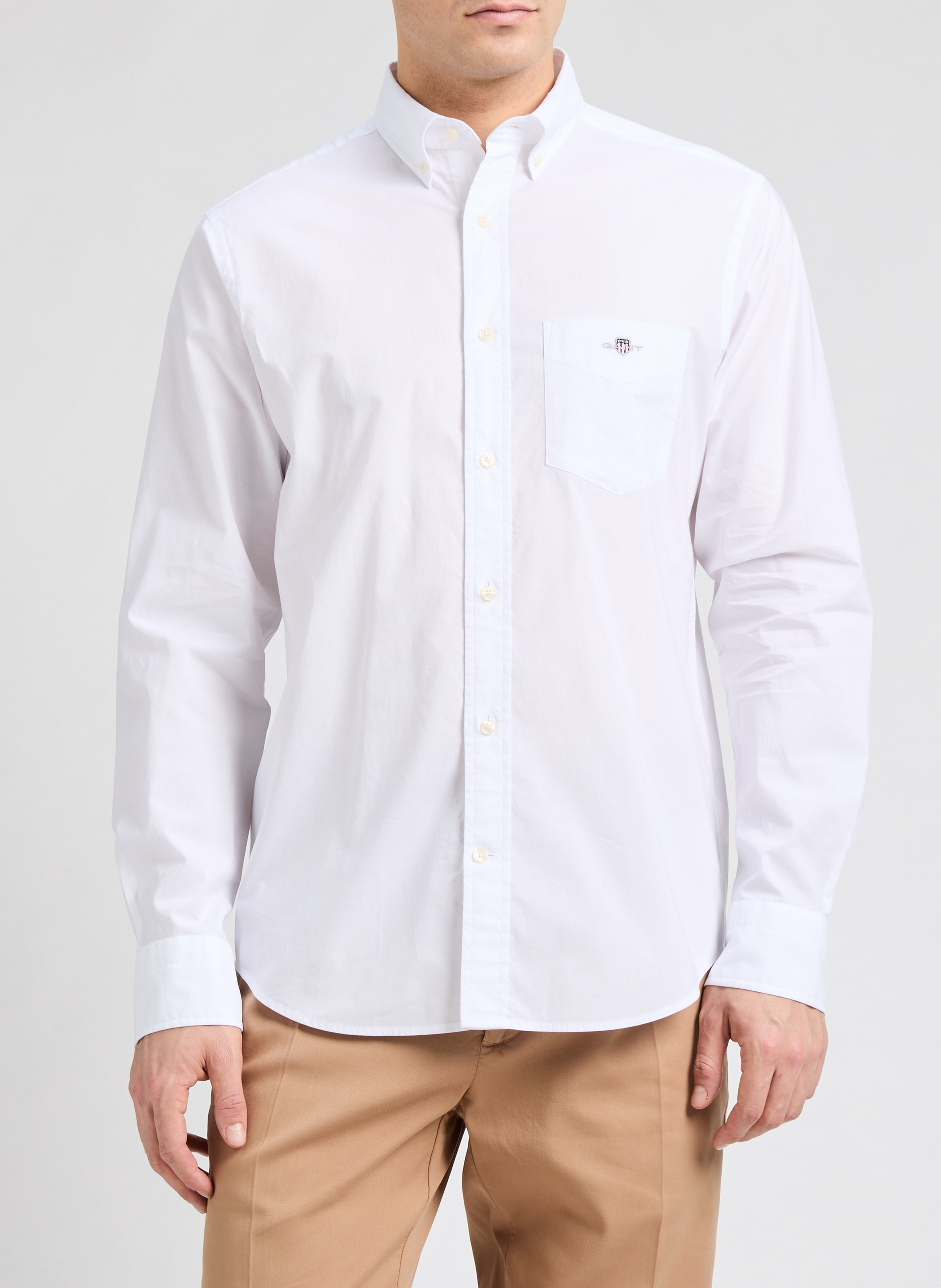 Camisa de algodón GANT Blanco