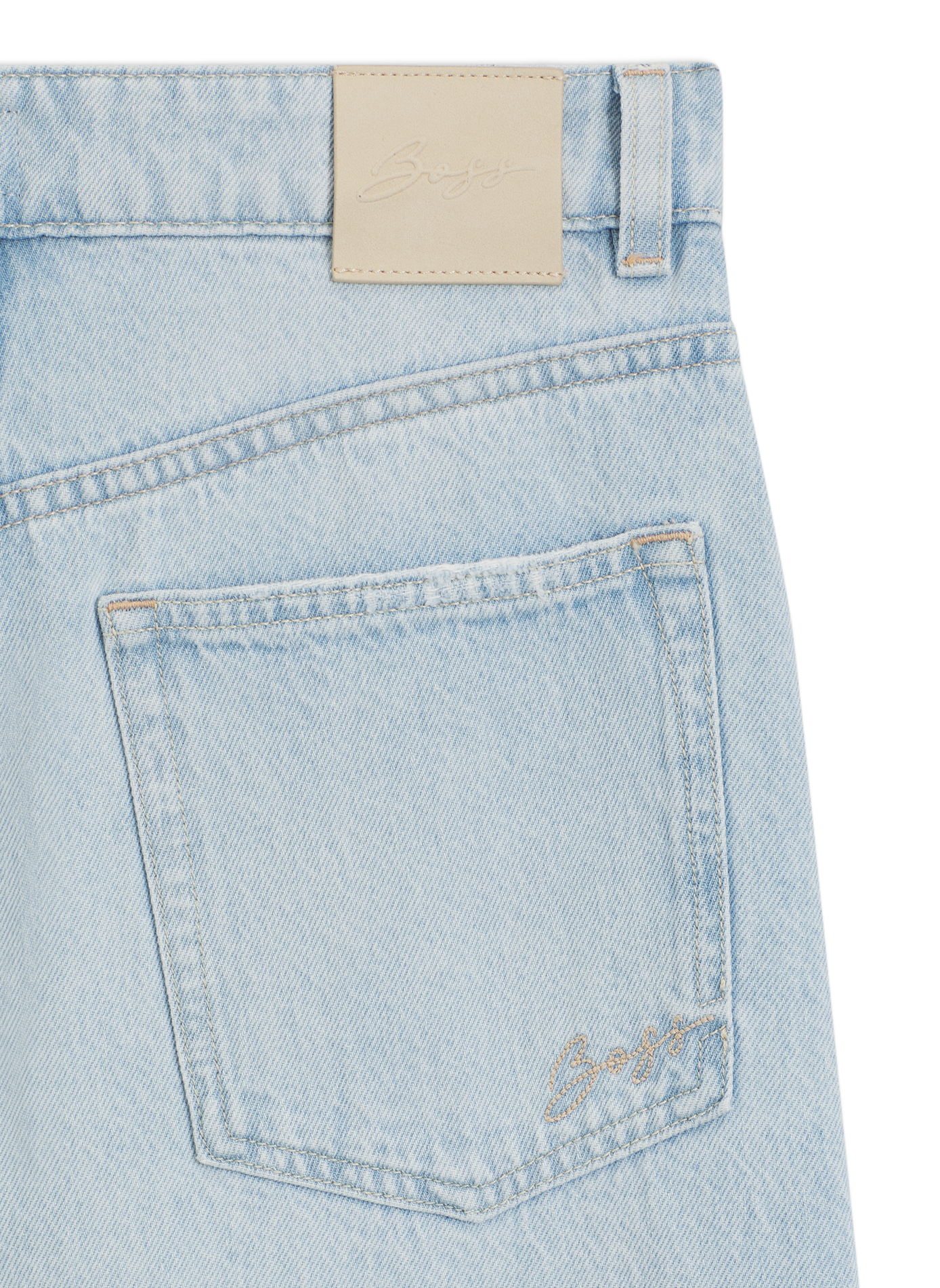 Jean Marlene raccourci en coton BOSS Bleu
