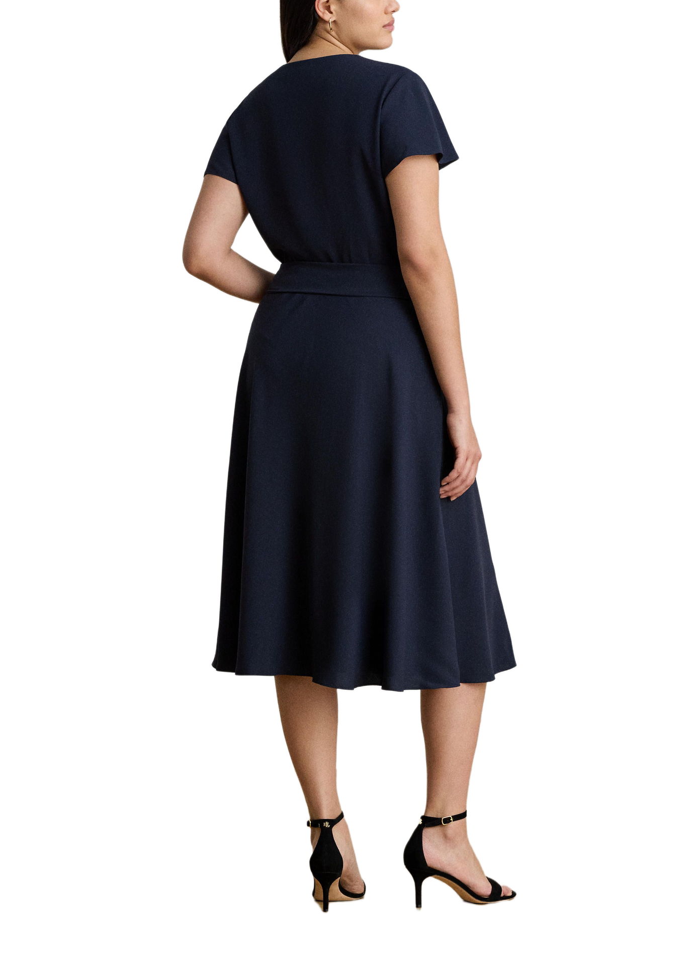 Robe portefeuille fluide LAUREN Bleu