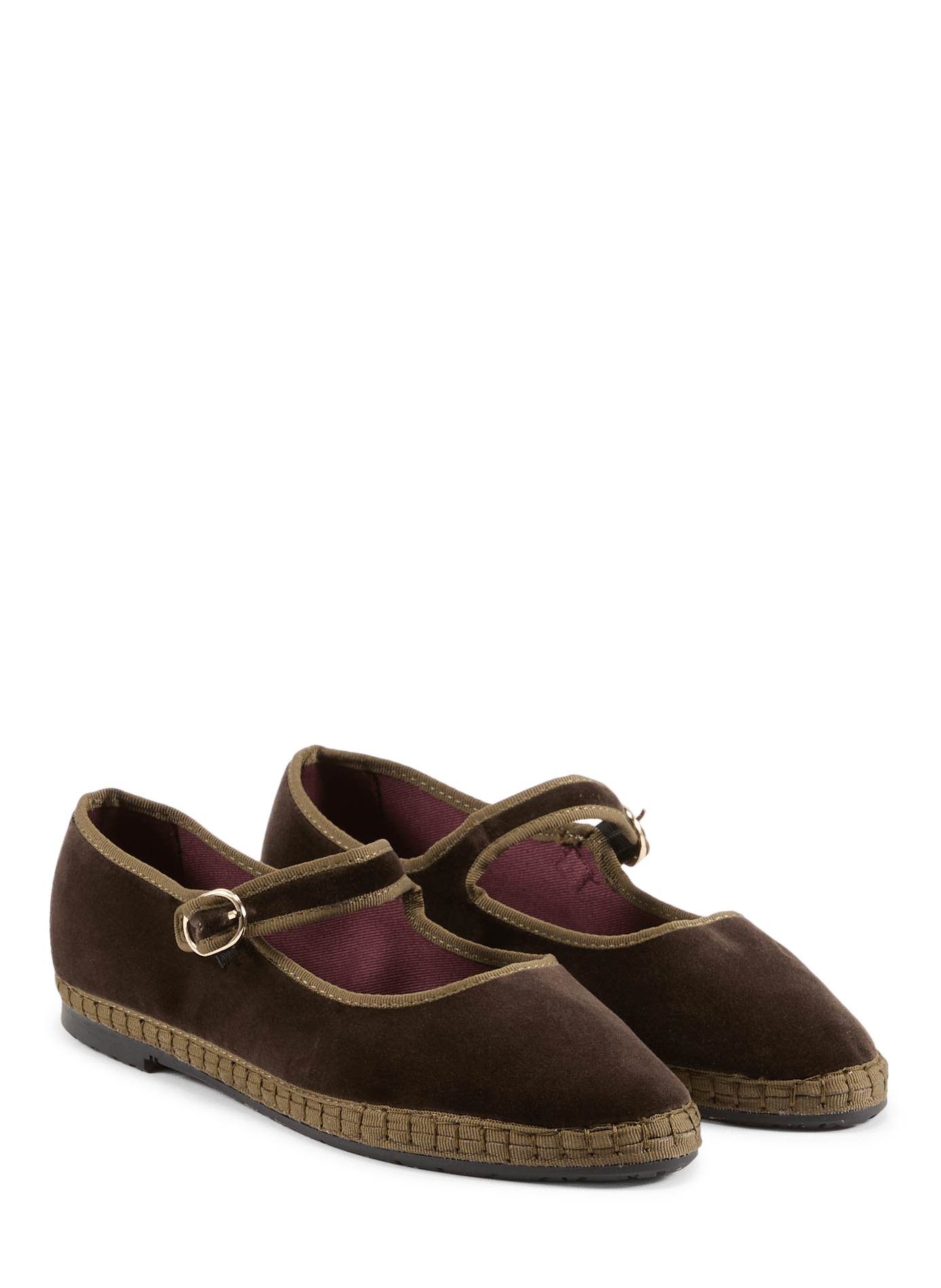 Velvet cotton Ulla ballet flats FLABELUS Brown