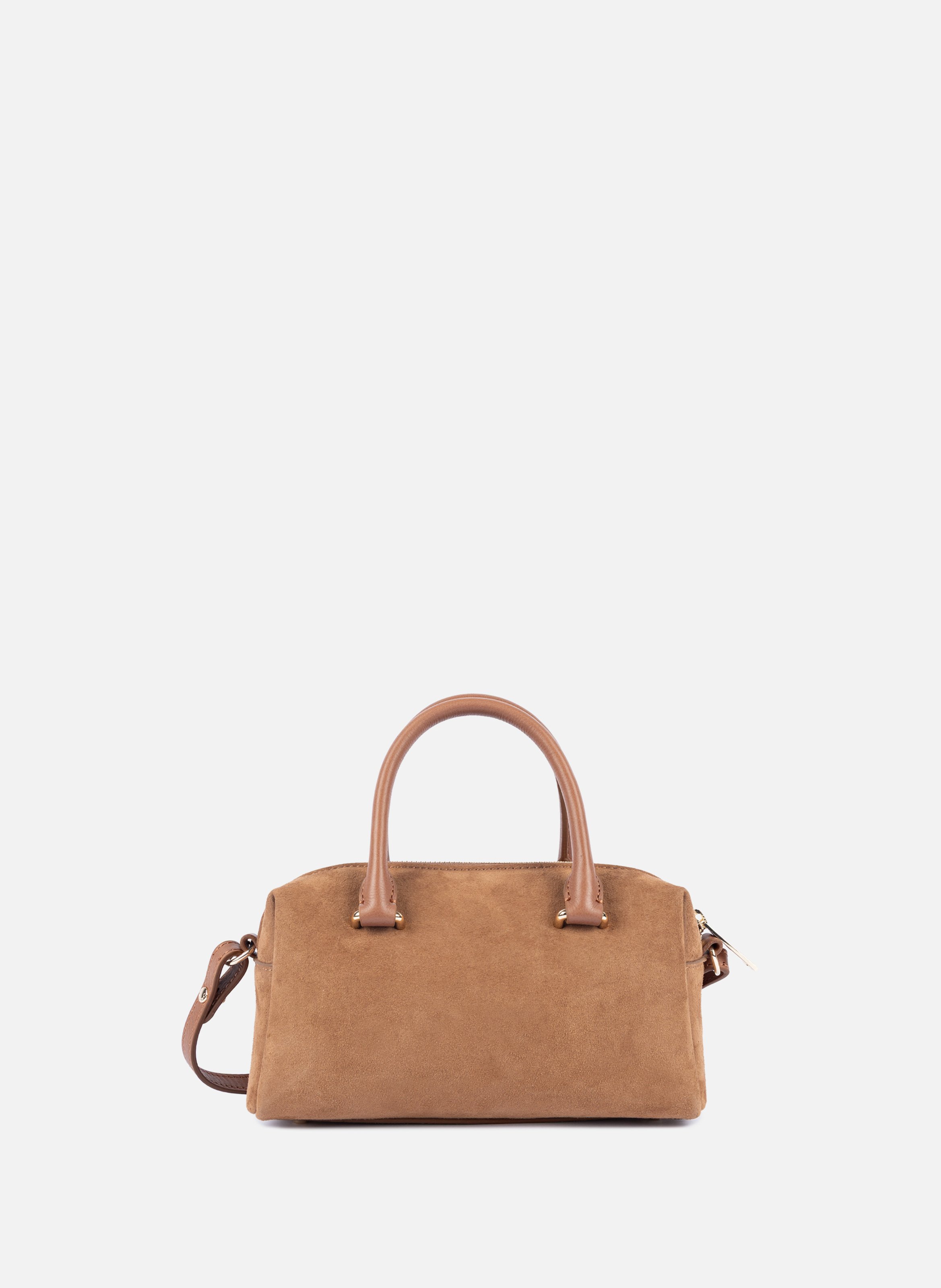 Sac à main - suède cube LANCASTER Marron