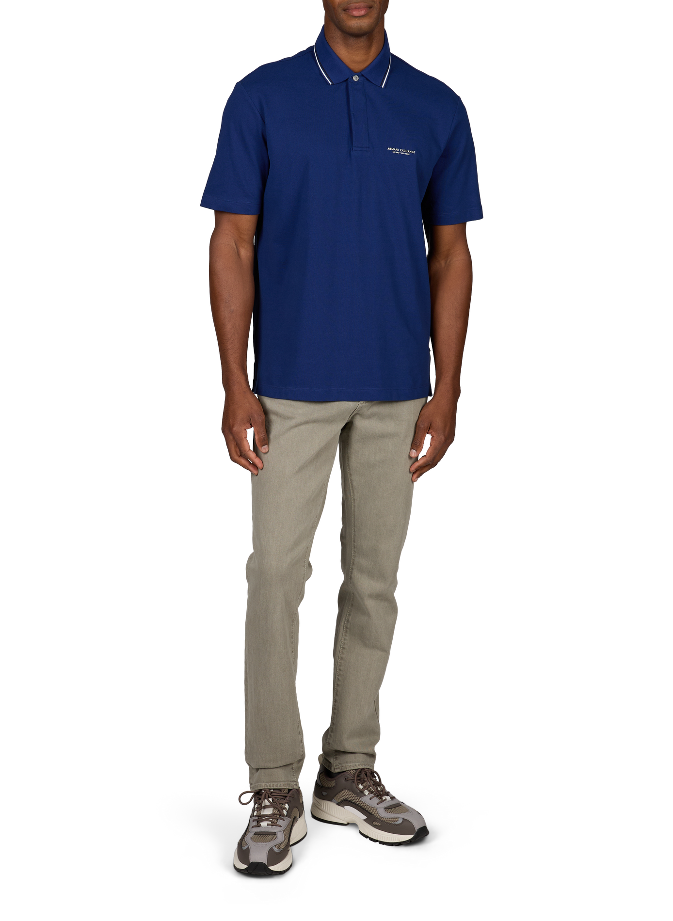 Katoenen polo ARMANI EXCHANGE Blauw