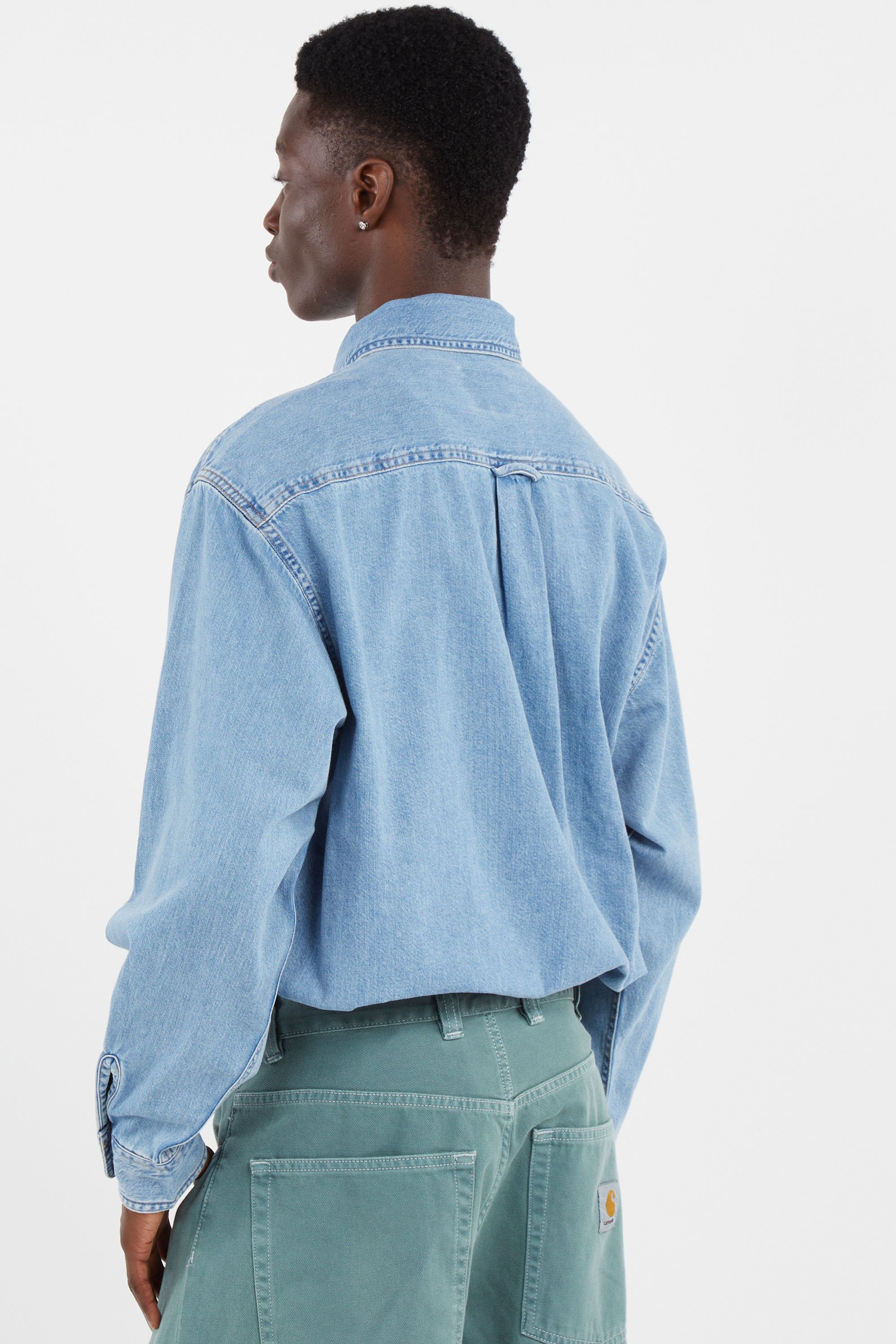 Chemise l/s lucas shirt CARHARTT WIP Bleu