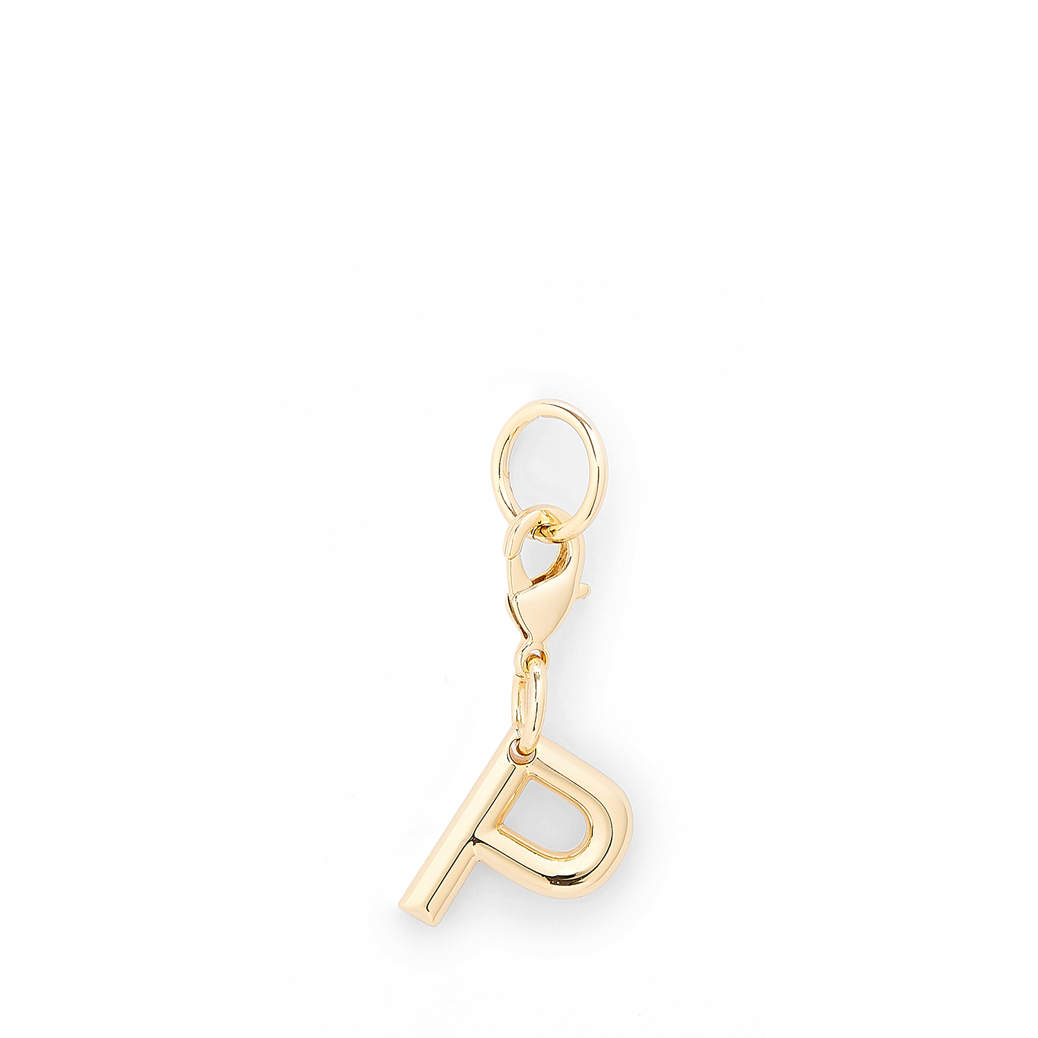 Metallic Gold Charm Lancel - Letter P. LANCEL Goud