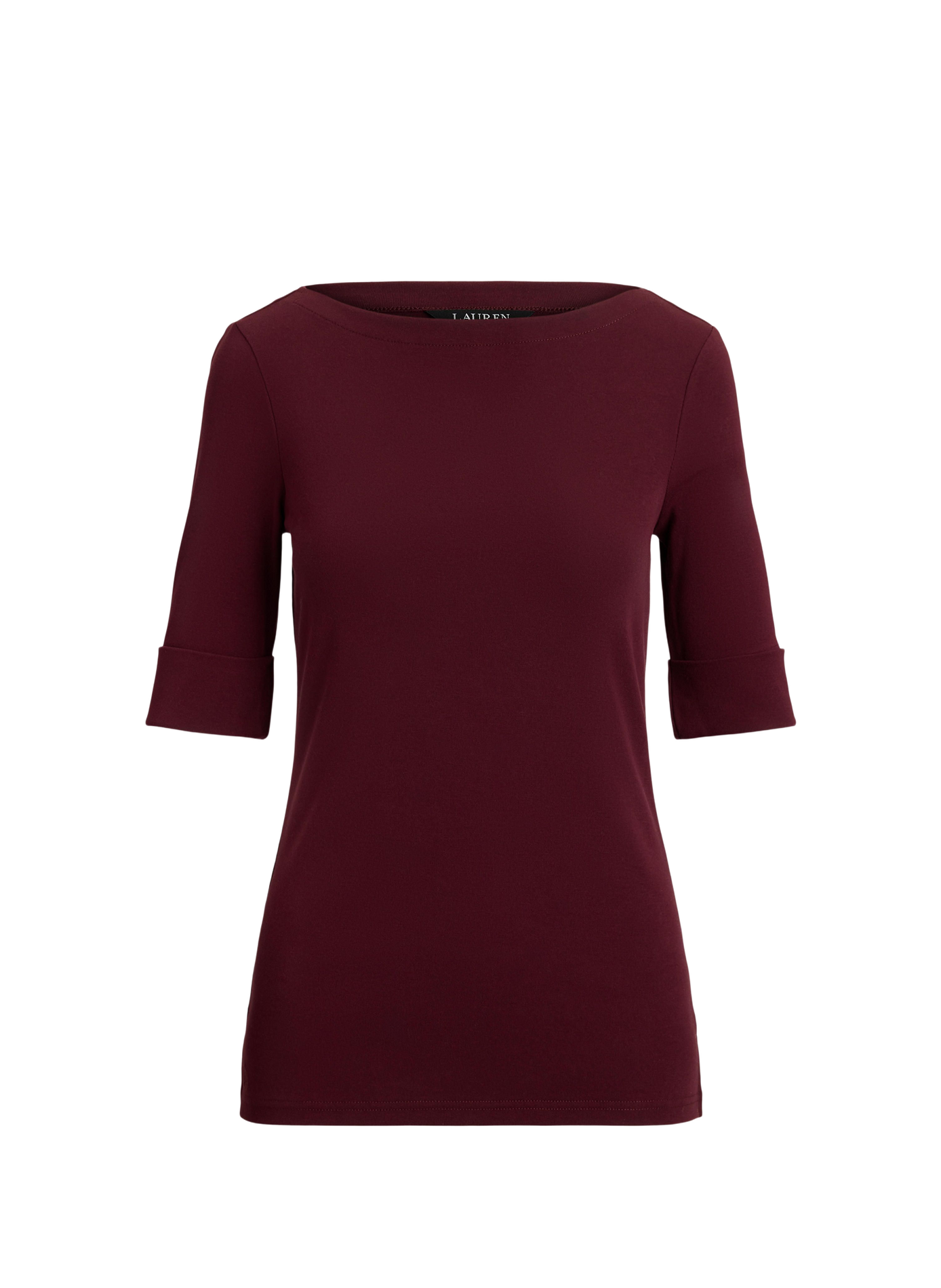 Camiseta de algodón mezclado LAUREN Rojo
