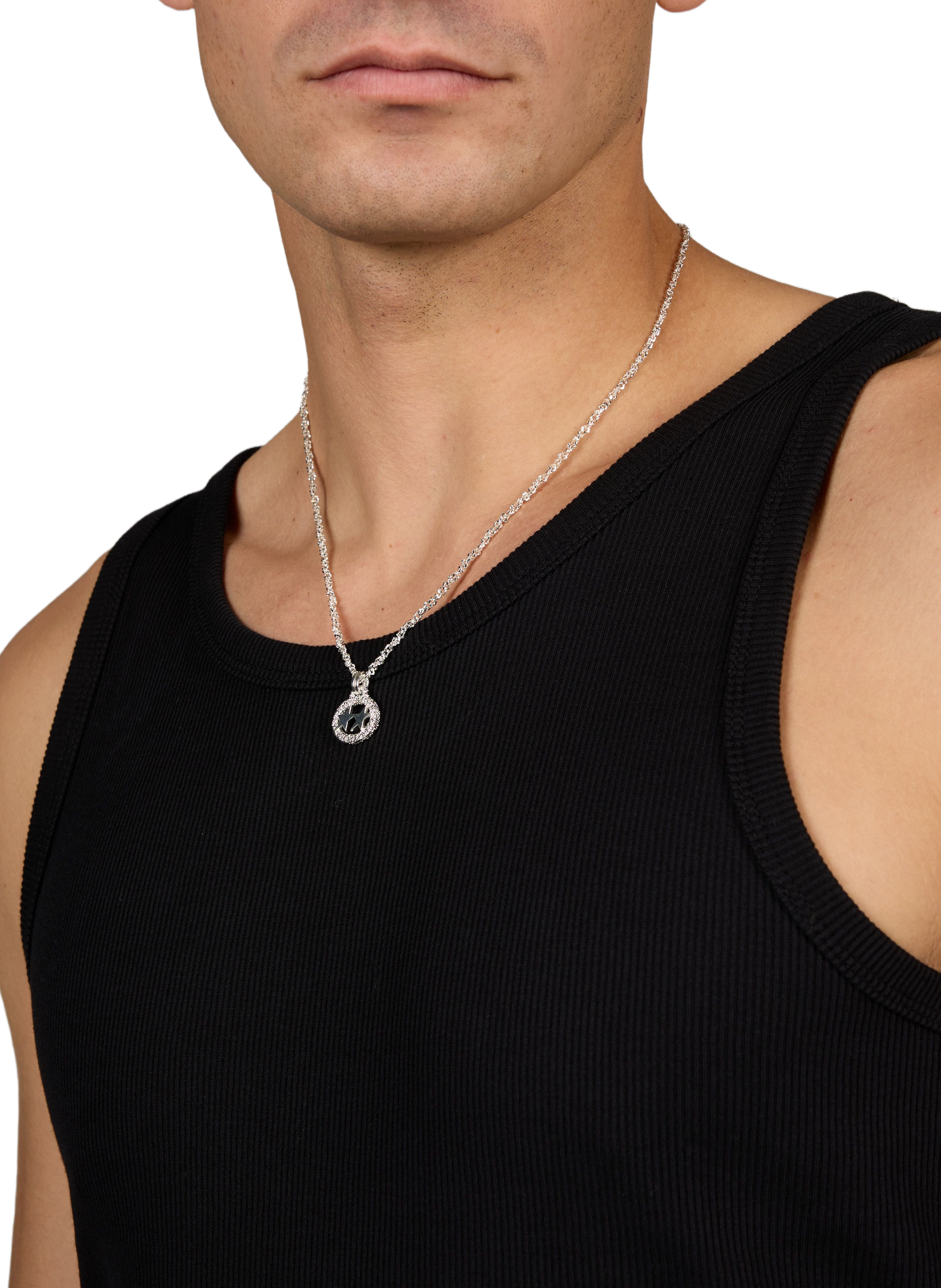 Brass and silver necklace TWO JEYS Silver