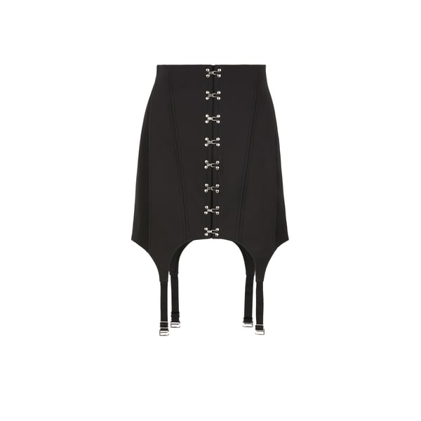 Mini jupe à agrafes