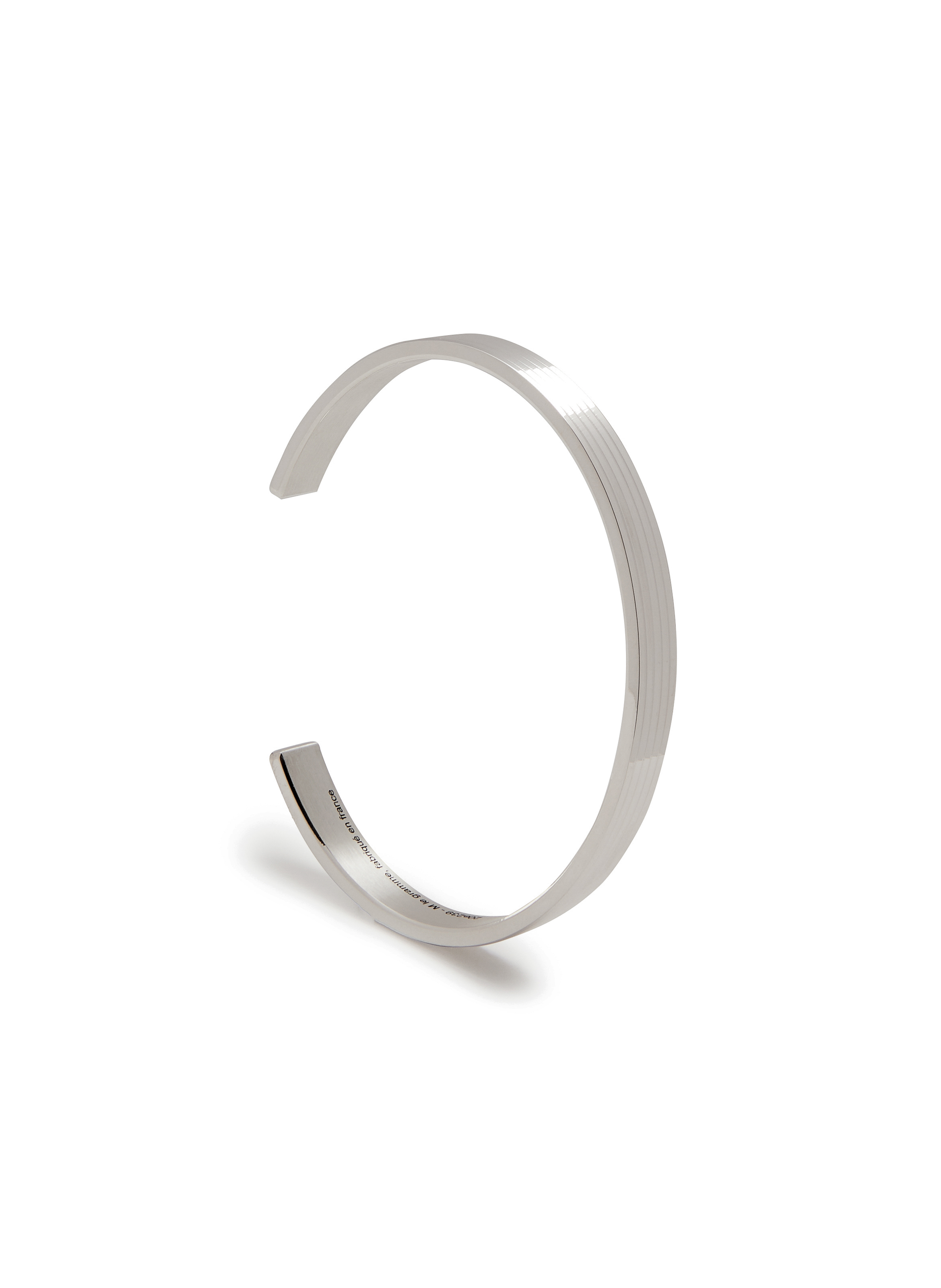 Bracelet ruban 23g en argent poli