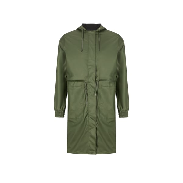 Imperméable long à capuche