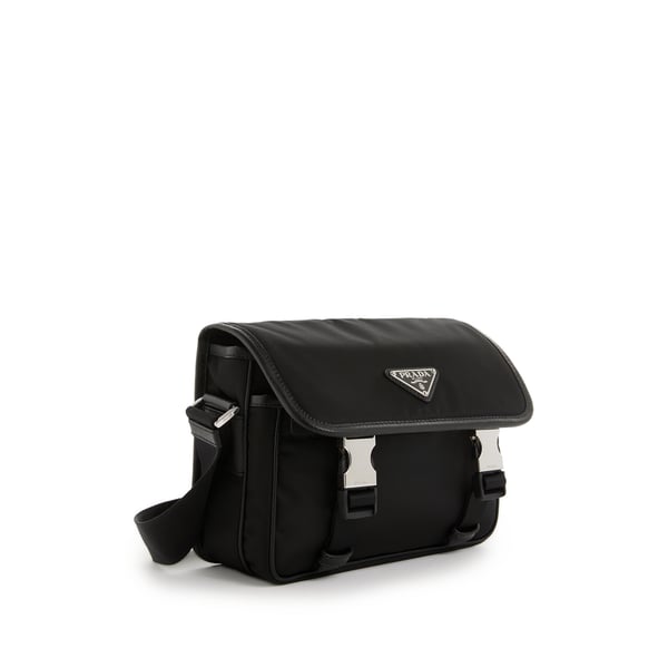 Sac porté épaule en Re-Nylon et cuir Saffiano