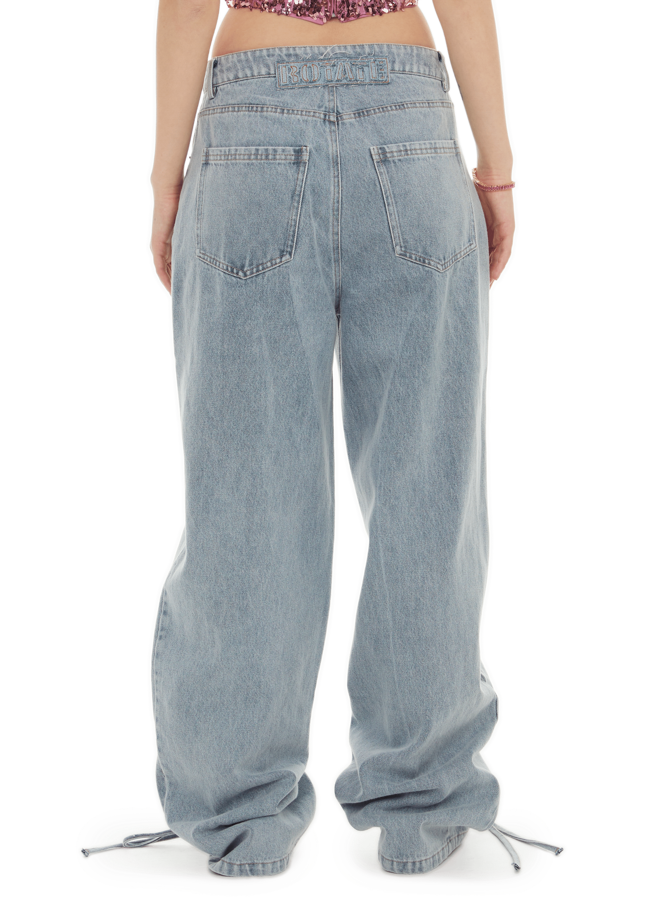 Jean Laced  ROTATE Bleu