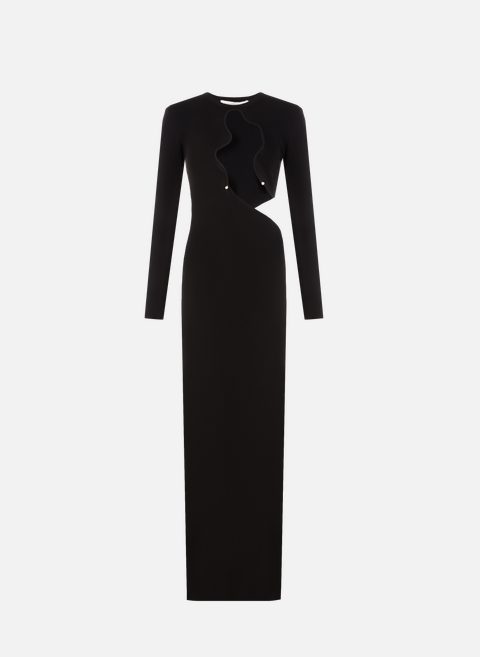 فستان سالاسيا طويل باللون الأسود من كريستوفر إسبر 