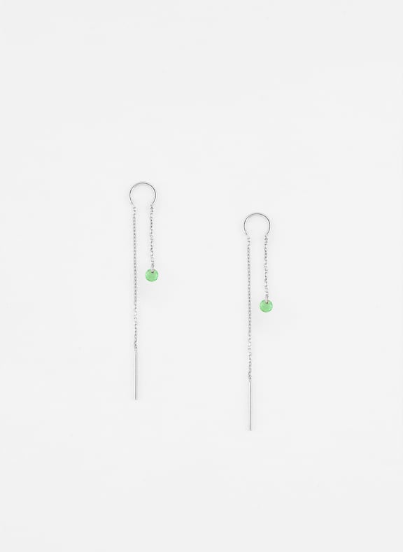Boucles d'oreille aqua menthe argent 925 Vert by ANNA SOTTILOTTA ANNA SOTTILOTTA Boucles d'oreille aqua menthe argent 925 Vert
