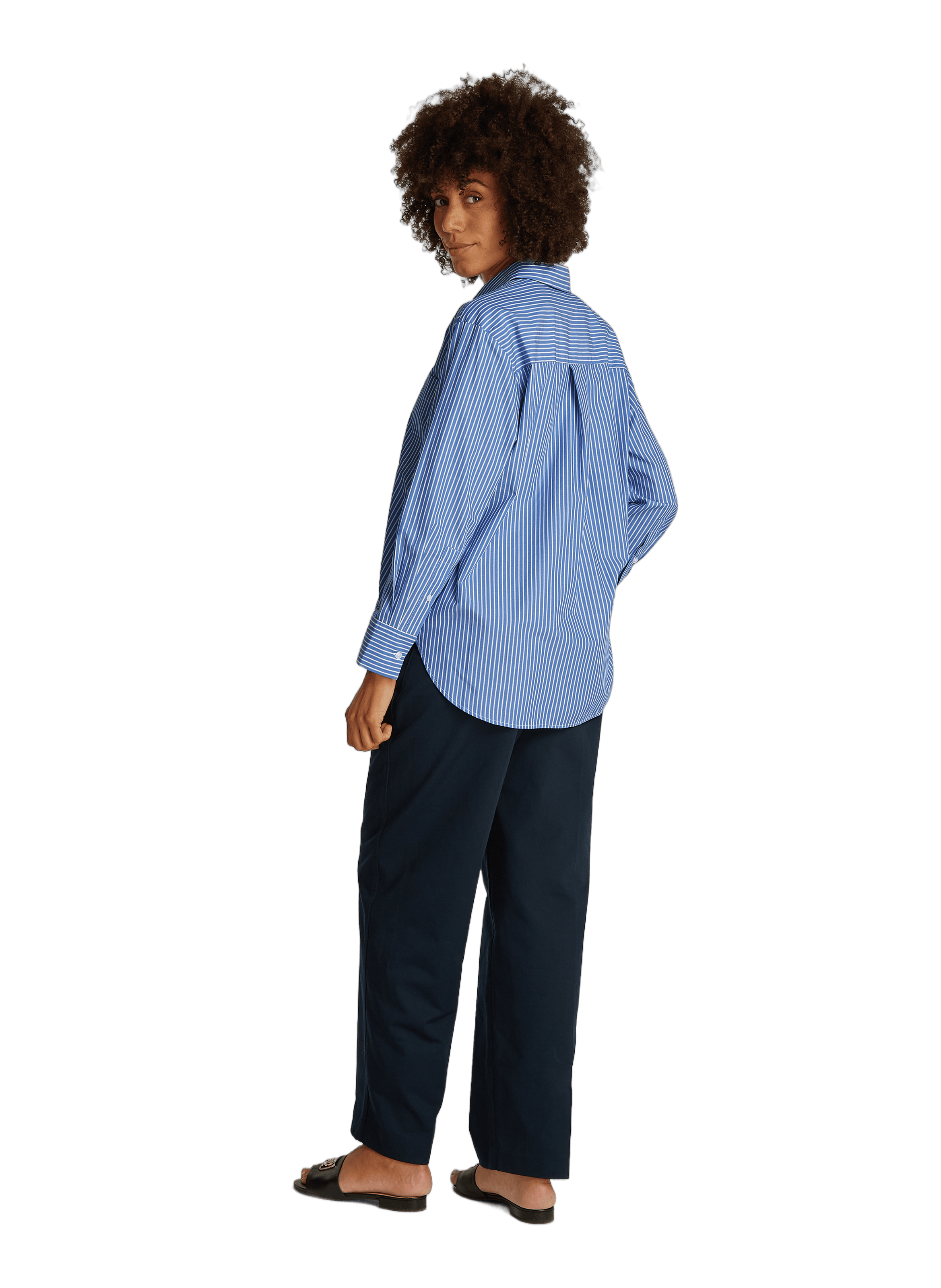 Oversized striped shirt TOMMY HILFIGER Blue