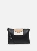 Double clutch - Maya KBA  Noir - ecru - nude