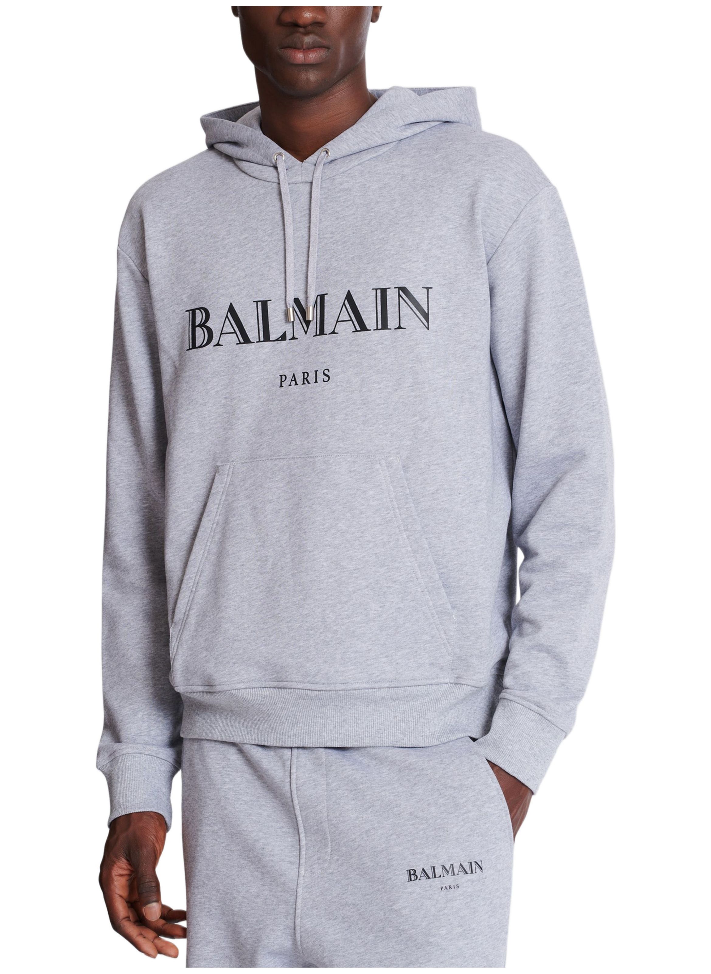 Hoodie imprimé balmain BALMAIN Gris