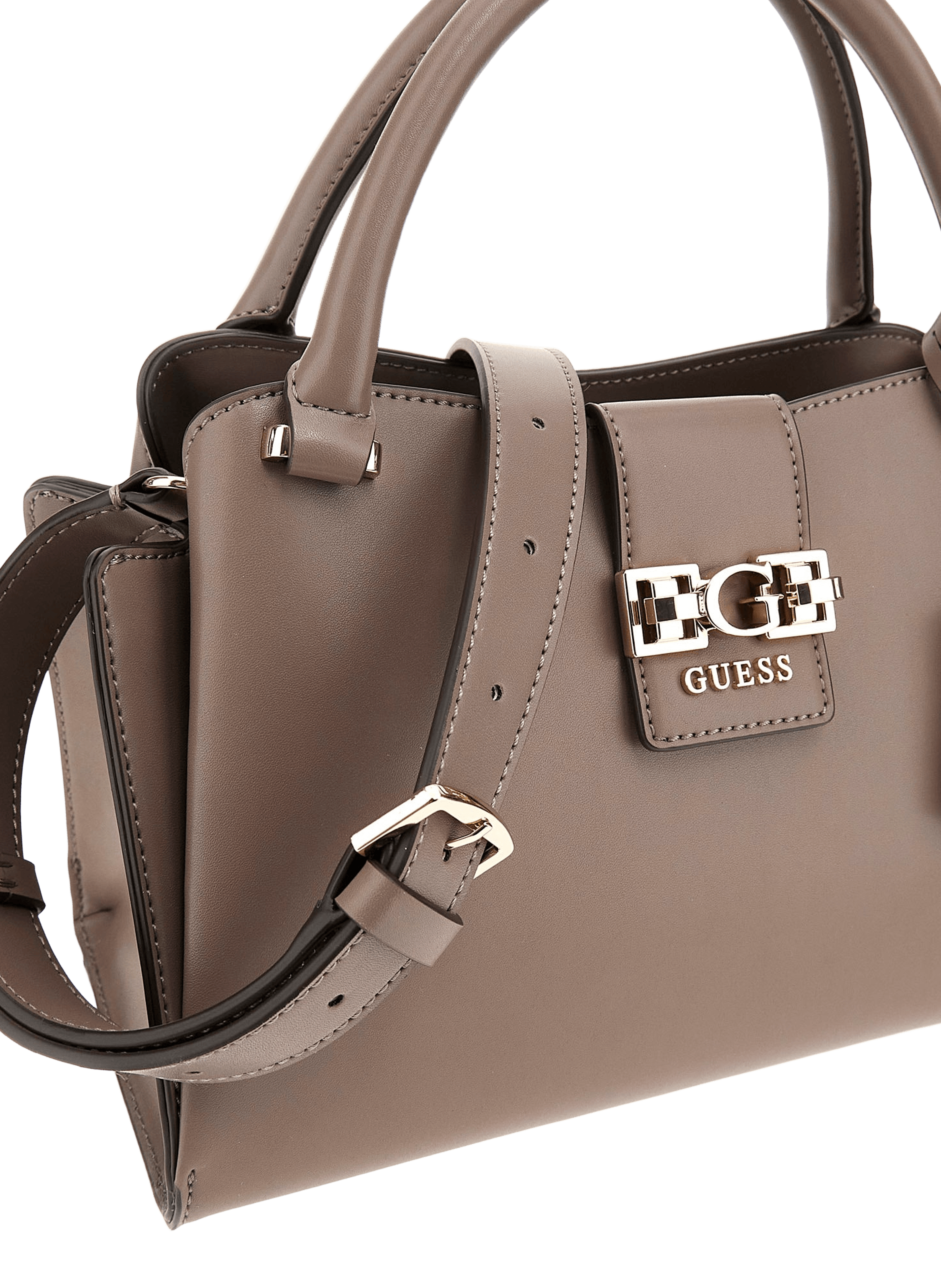 Handbag with removable shoulder strap GUESS Beige