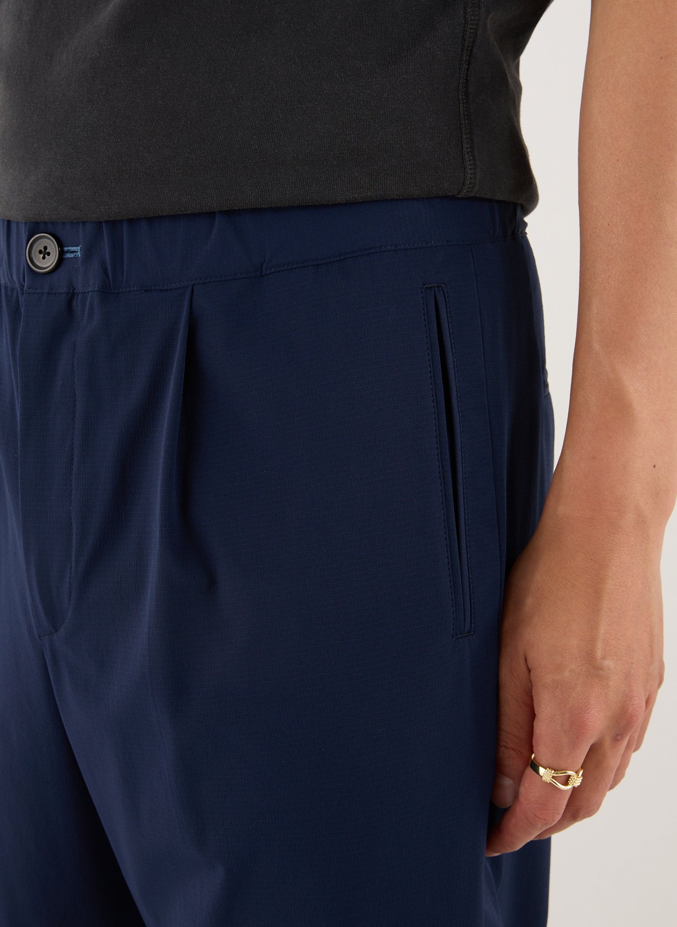 Straight leg pants with inner drawstring PAUL SMITH Blue