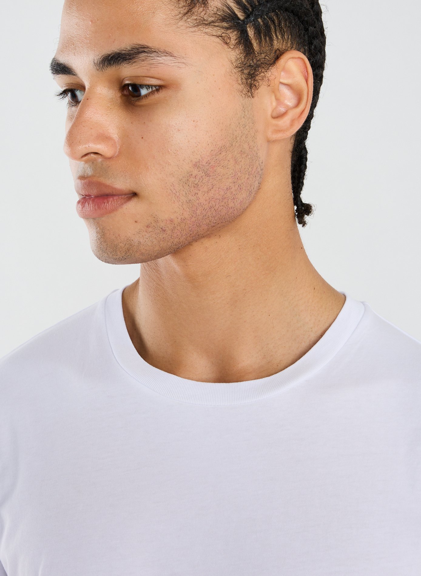 T-shirt droit en coton  SAMSOE SAMSOE Blanc