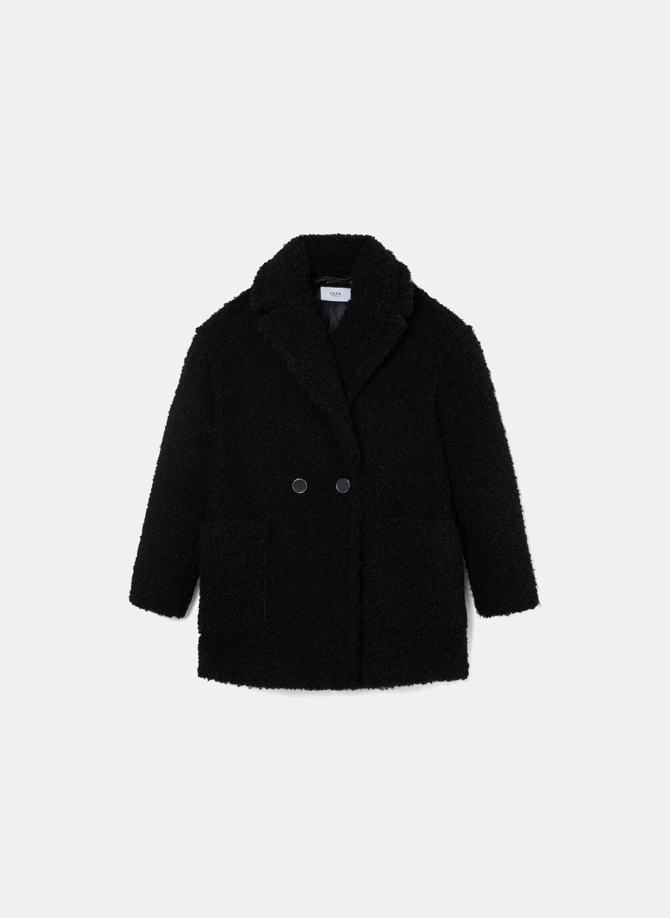 Manteau droit milizo ZAPA Noir