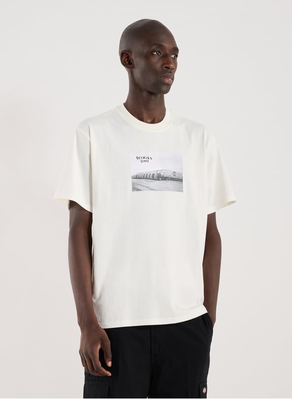 Straight-fit cotton T-shirt White by DICKIES DICKIES Straight-fit cotton T-shirt White