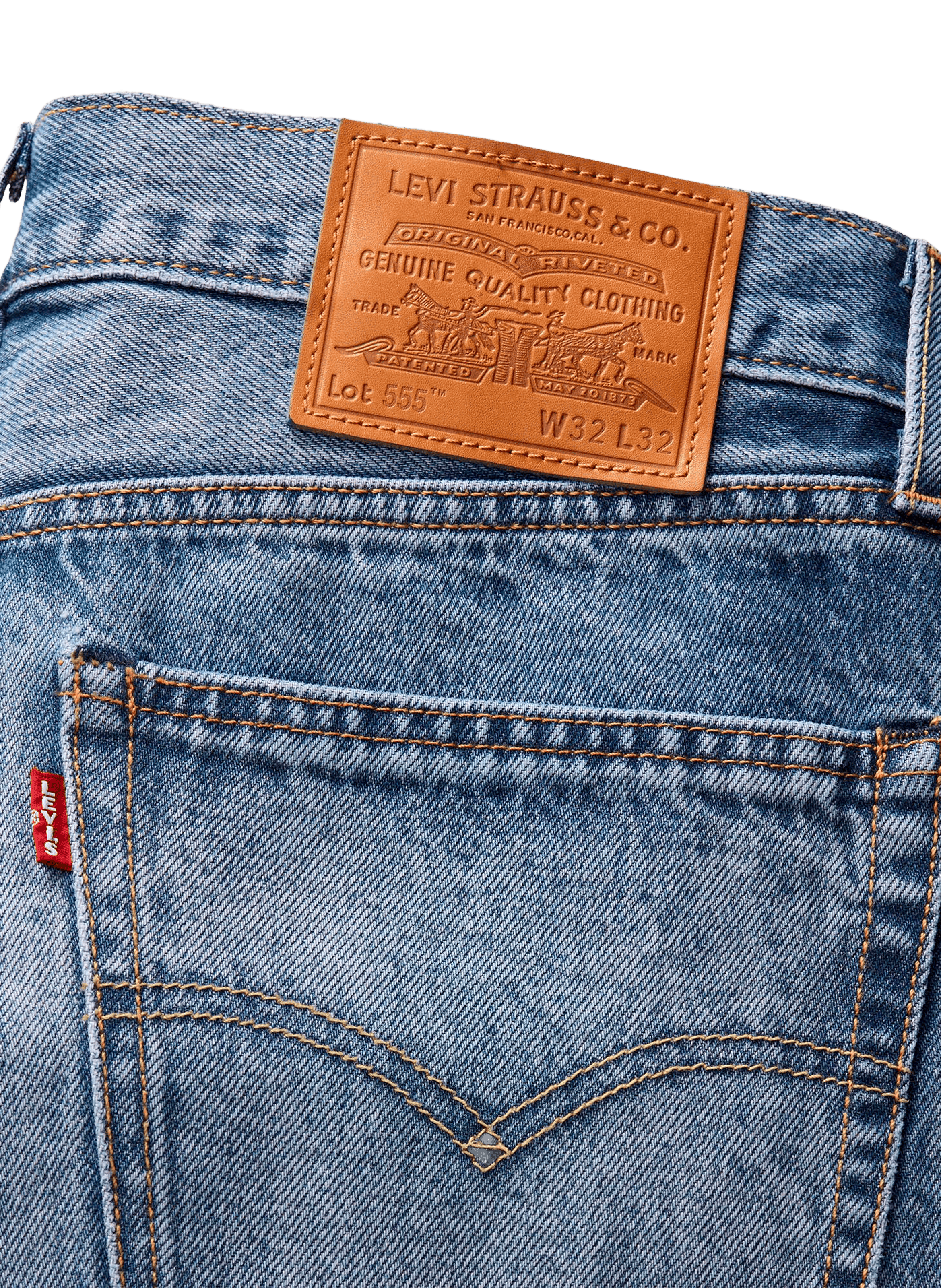 Jean 555 LEVI&#039;S Bleu