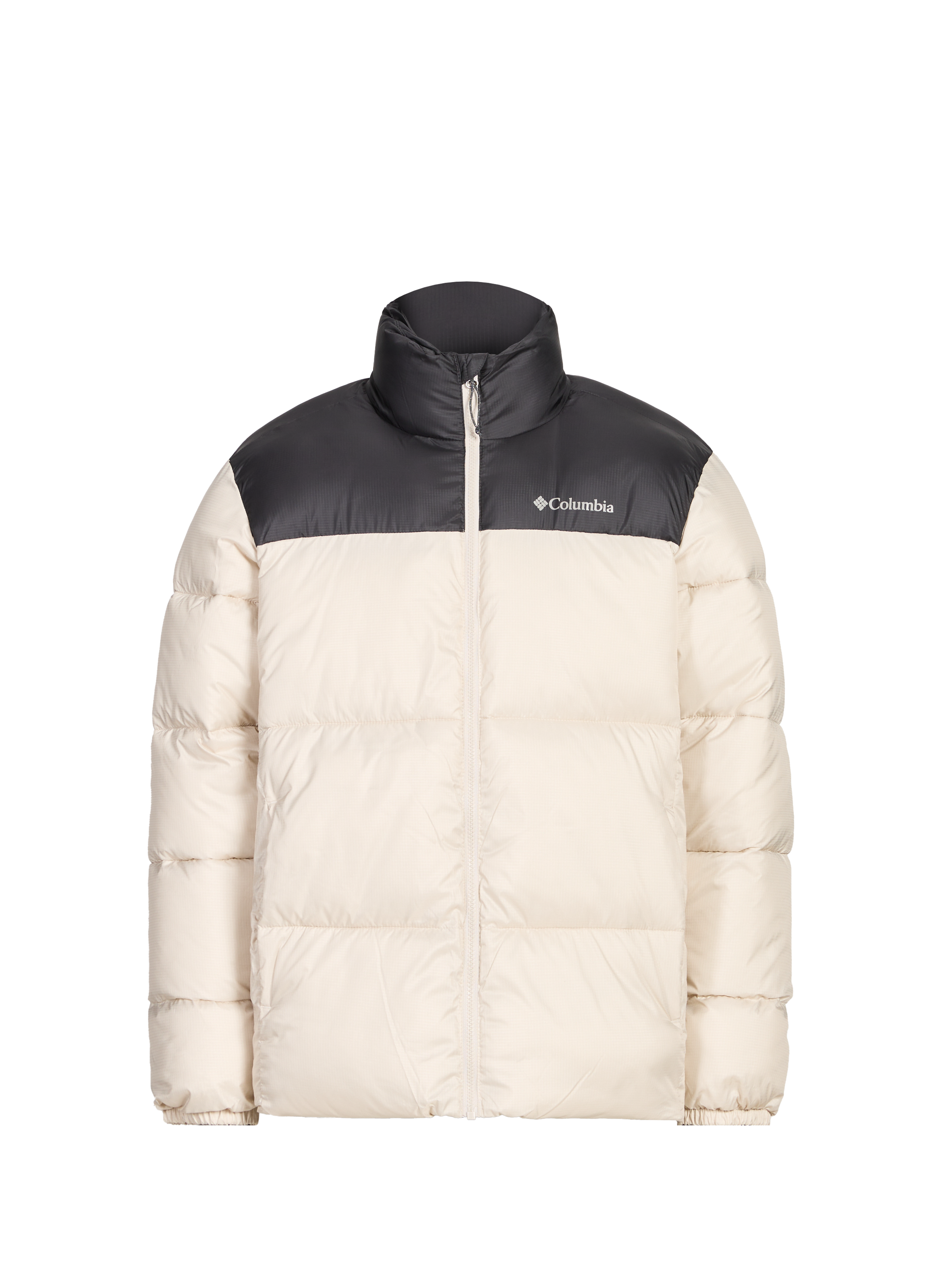 Quilted two-tone puffer jacket COLUMBIA Beige