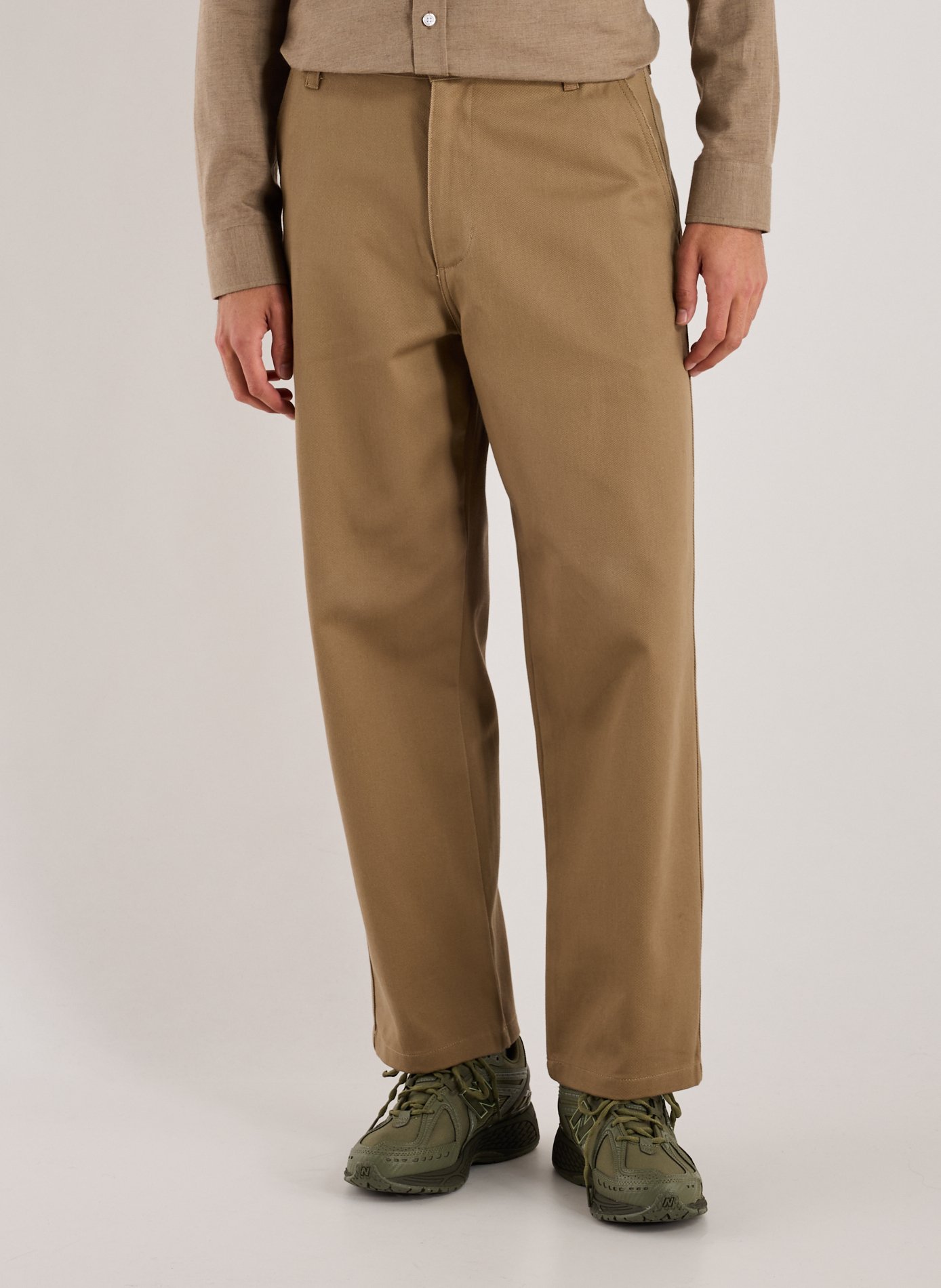 CARHARTT WIP Loose cotton trousers Beige