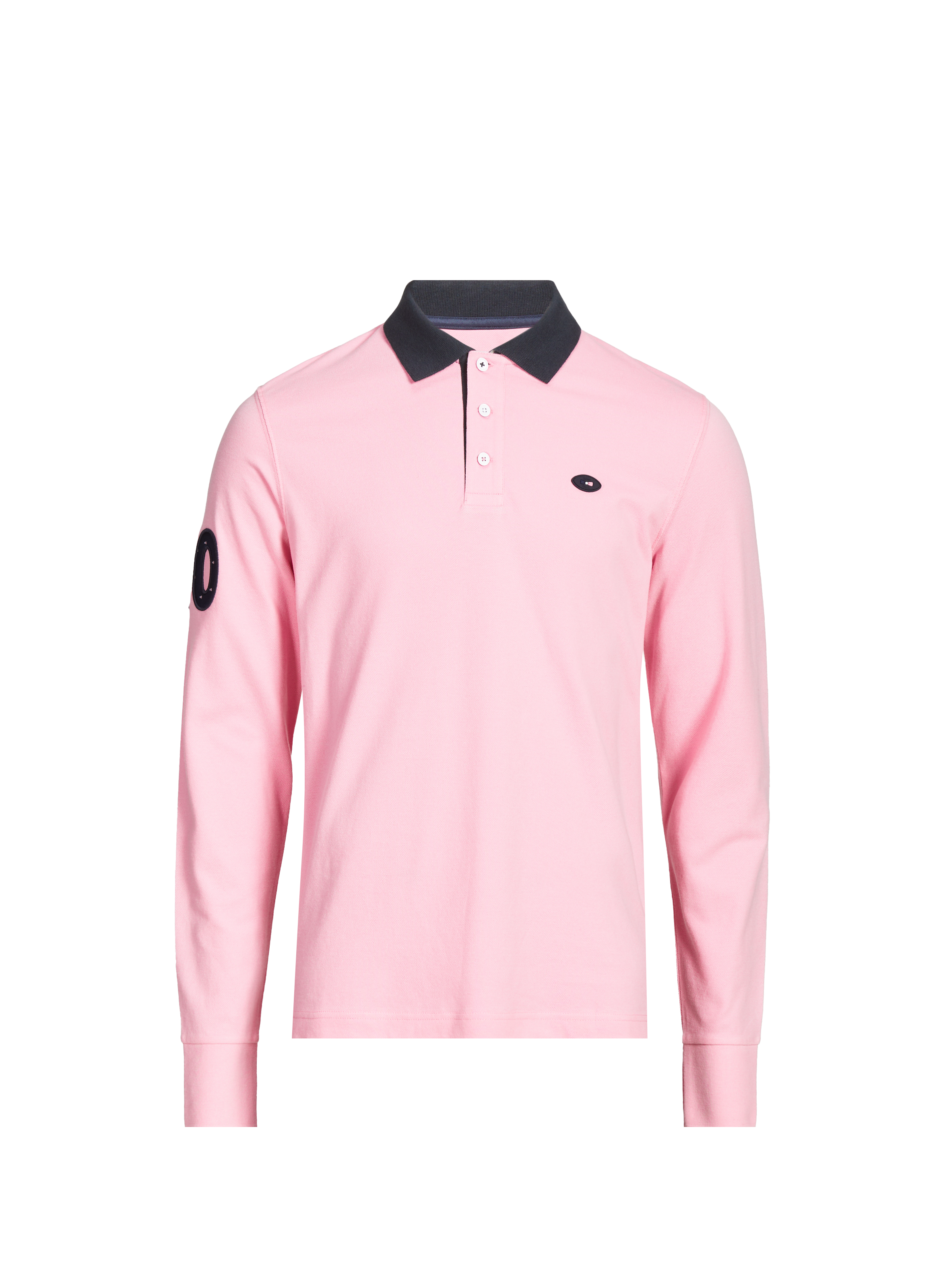 EDEN PARK Polo manches longues en coton Rose
