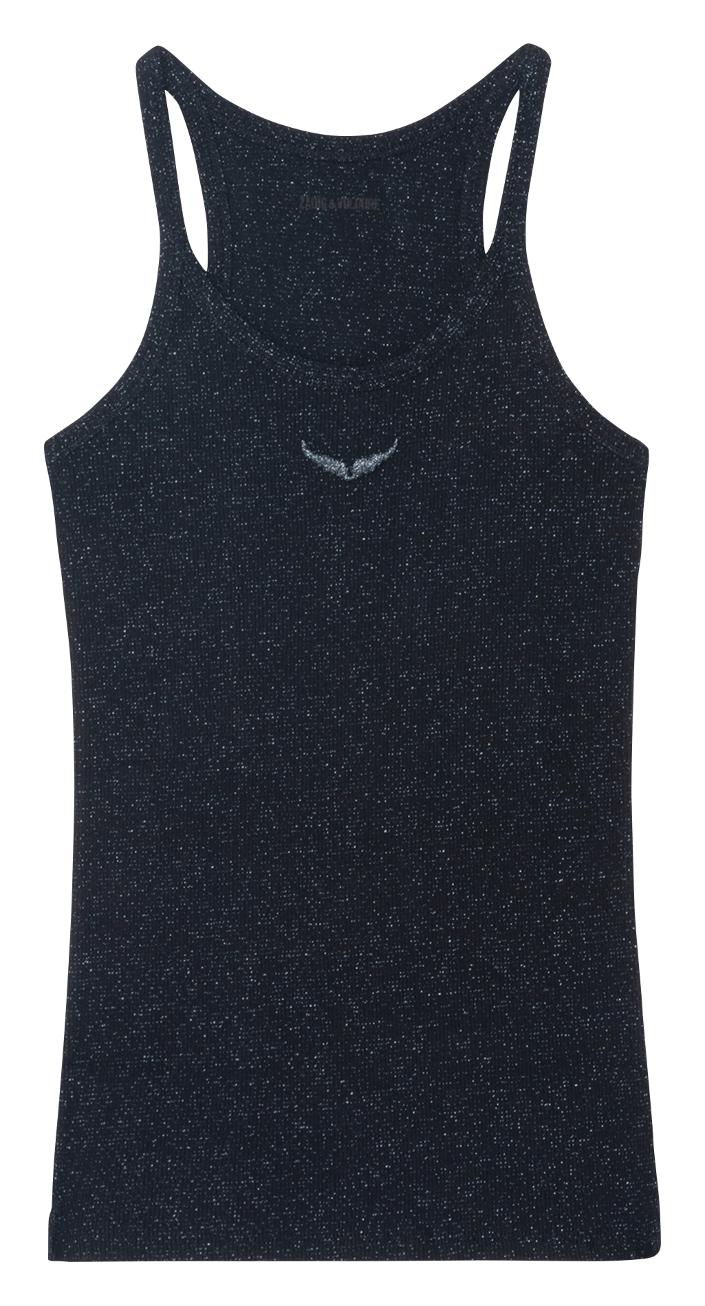 Débardeur col rond en coton mélangé alba ZADIG&VOLTAIRE Noir