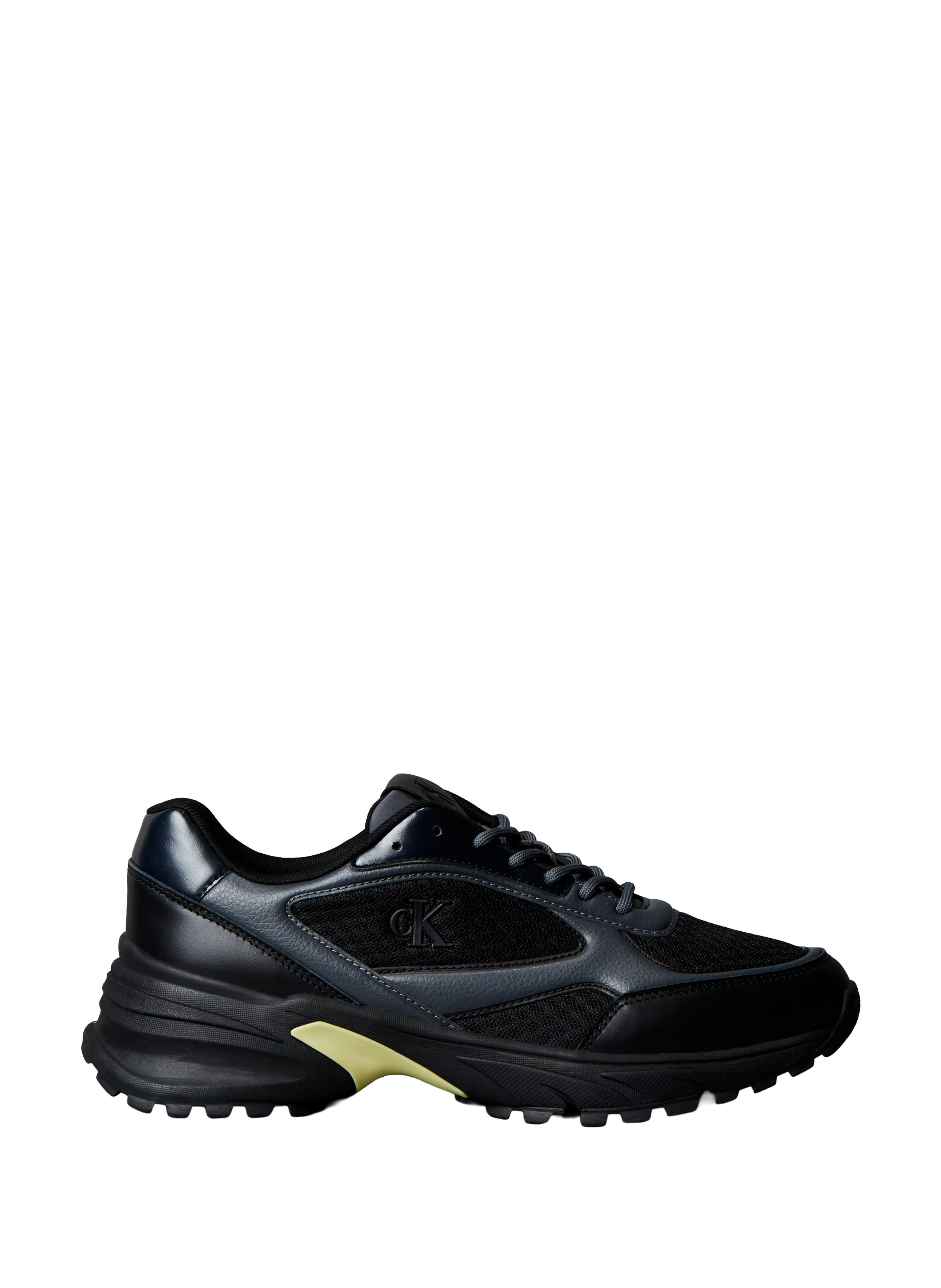 CALVIN KLEIN Low sneakers with grooved soles Black