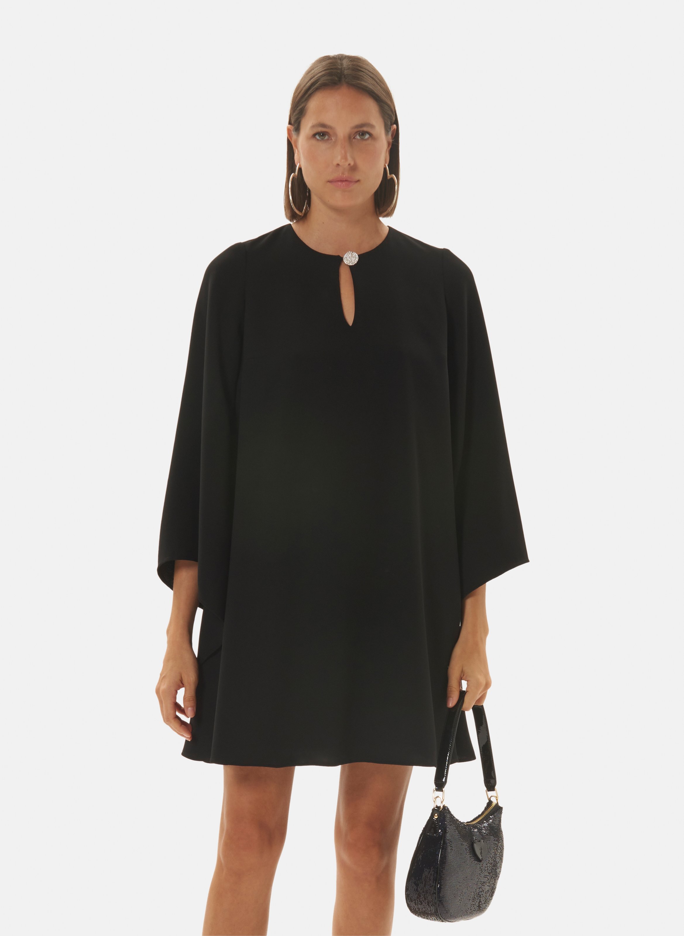 TARA JARMON Robe raonie Noir