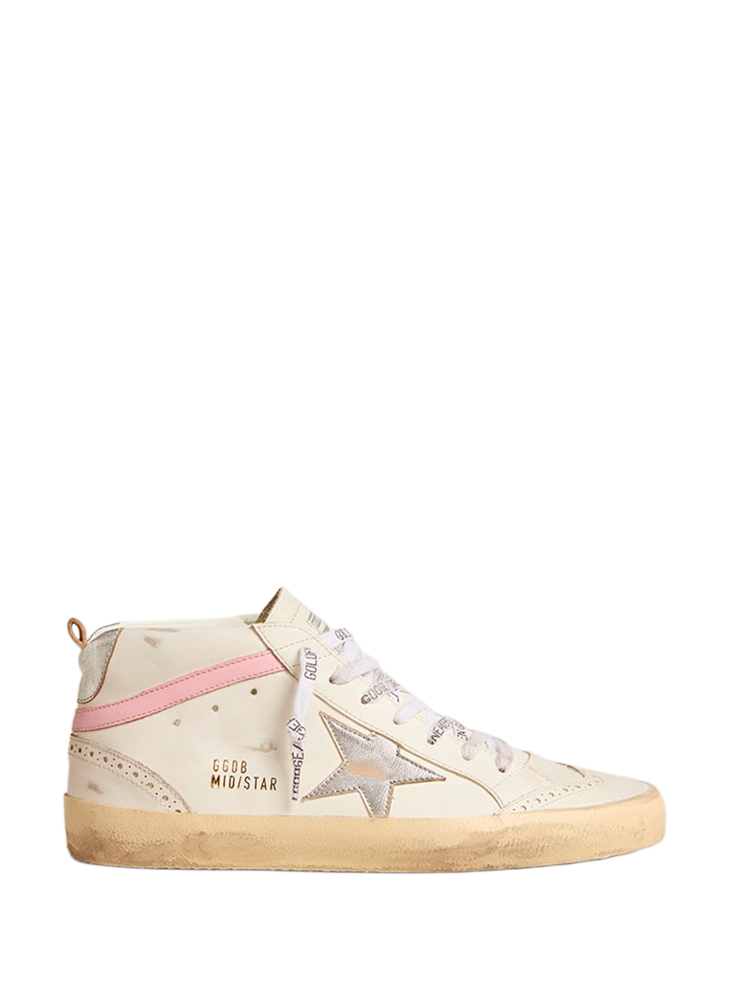 Baskets Mid-Star en cuir  GOLDEN GOOSE Multicolore