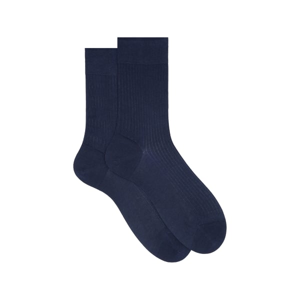 Dore Dore Chaussette Côtelée En Coton In Blue